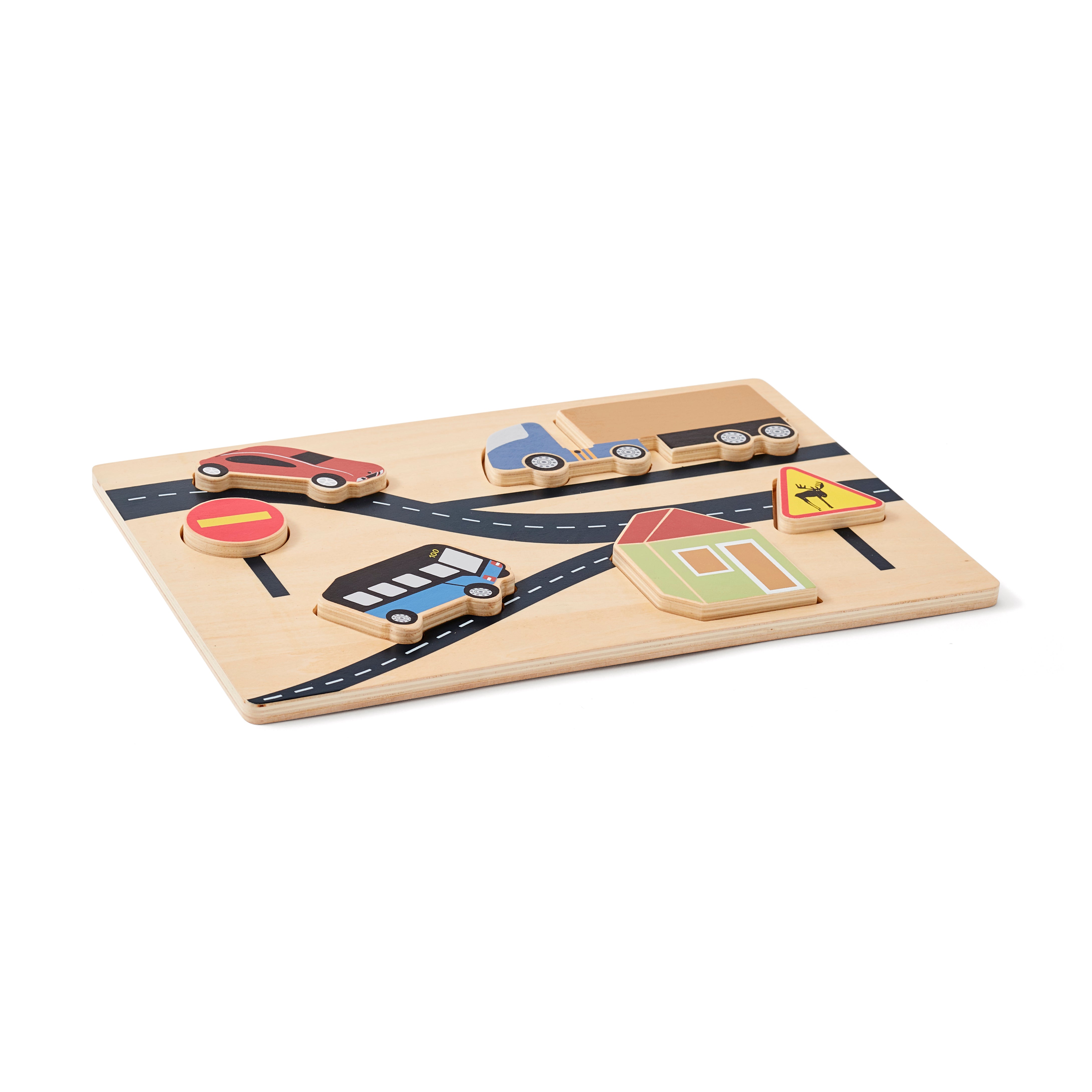 Fa játék puzzle autó mintákkal Kid's Concept márkától - pippadu