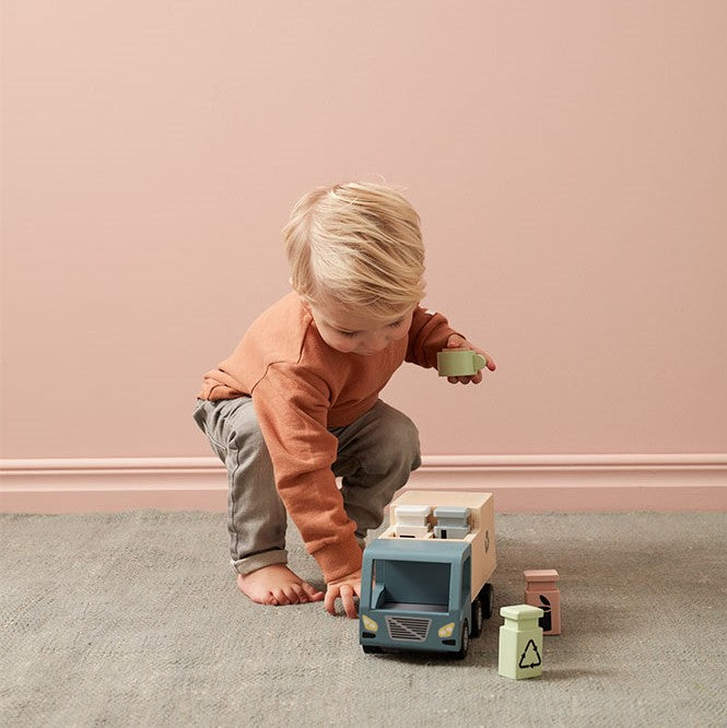 Fa játék kukásautó - pippadu - Kid's Concept