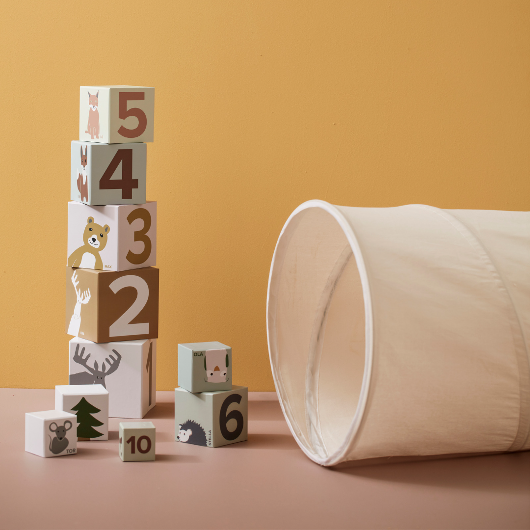 Pamut játék alagút krémfehér színben - pippadu - Kid's Concept