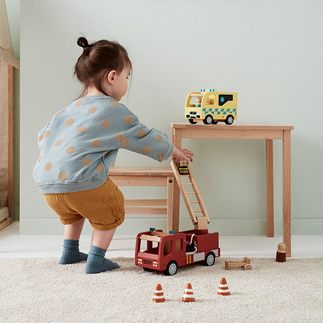 Kid's Concept fa tűzoltó autó gyerekjáték - pippadu