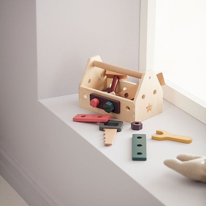 Kid's Concept fajáték gyerekeknek 3 éves kortól - szerszámos láda - pippadu