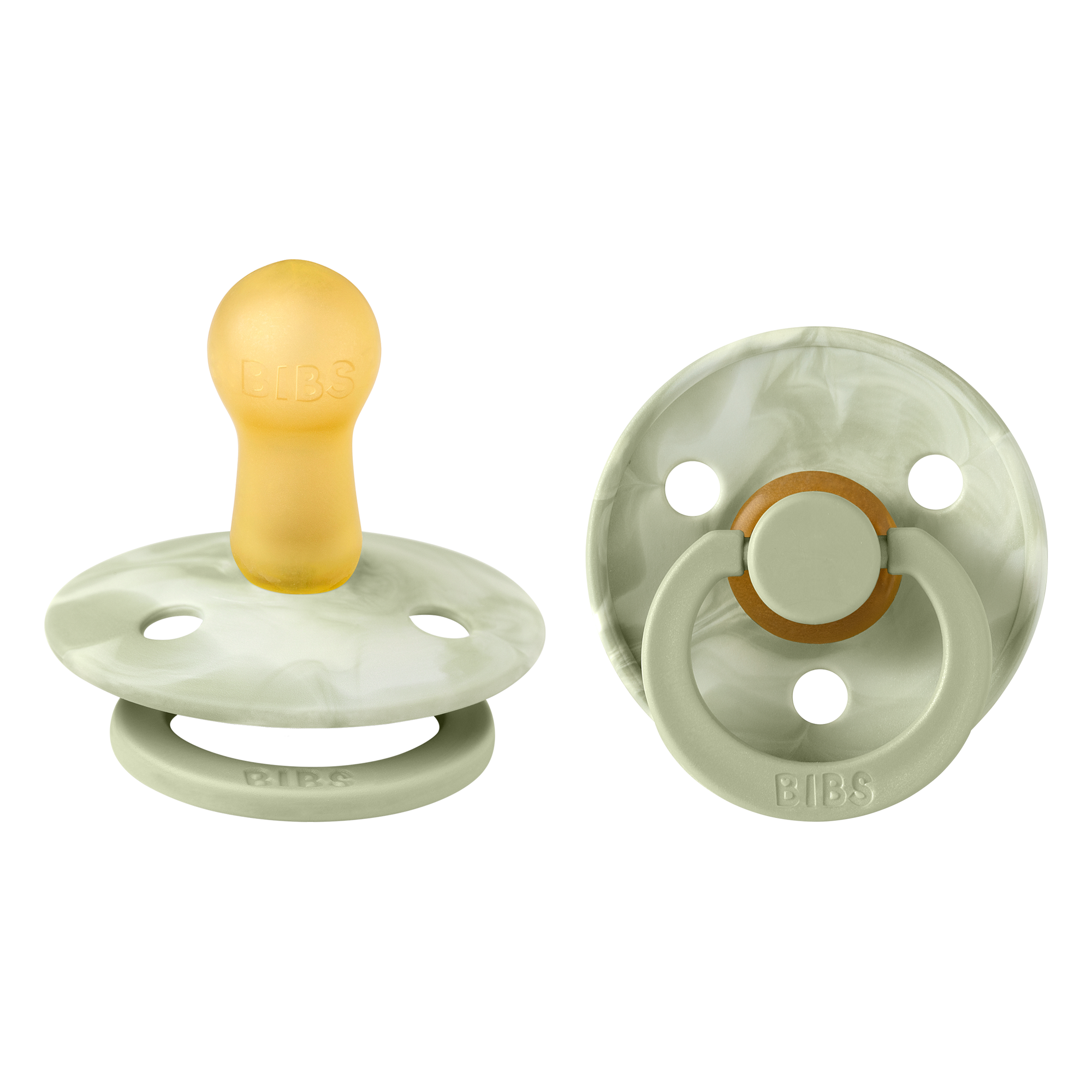 BIBS Colour Tie Dye cumi - exkluzív - zsálya/krémfehér - 2. méret - pippadu