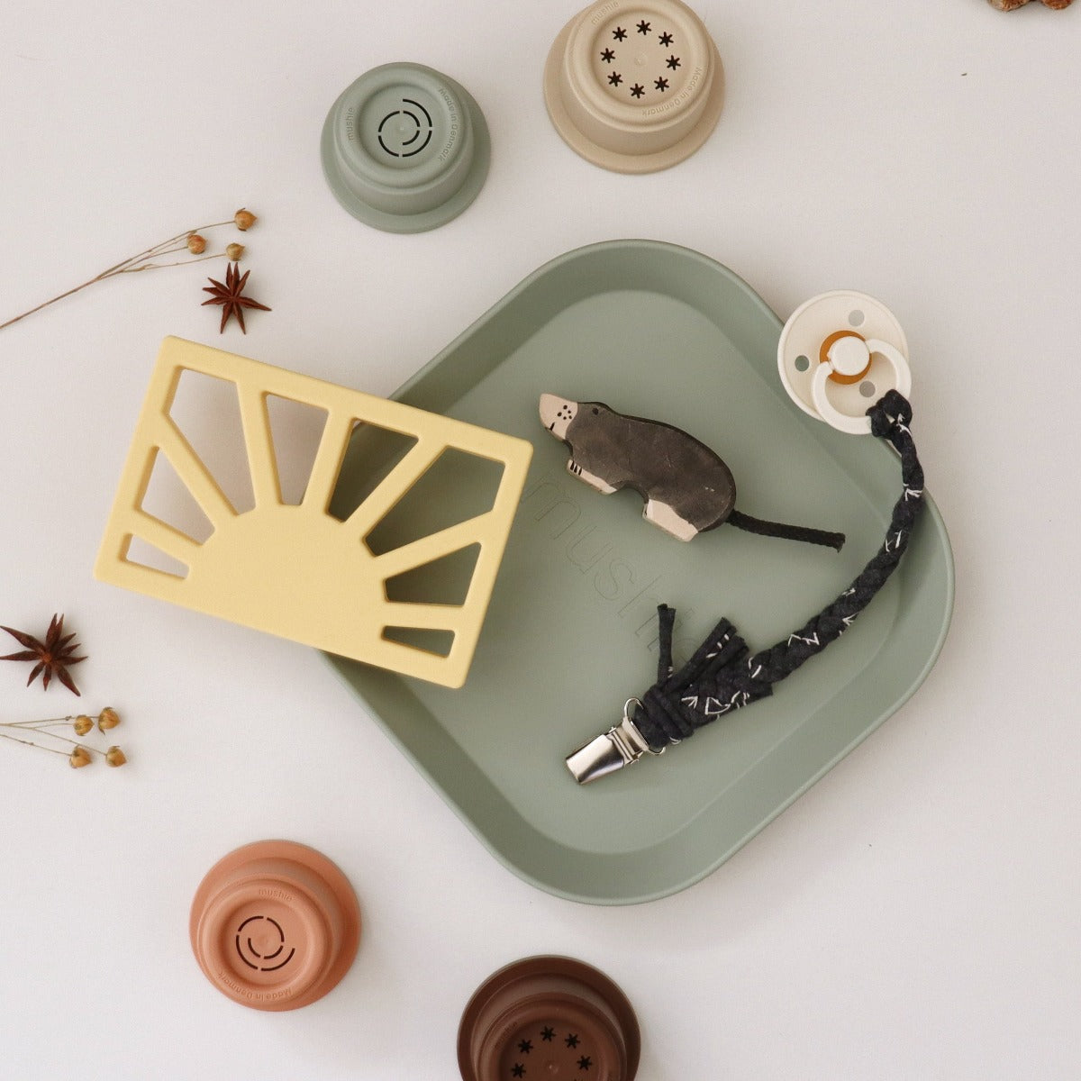 Napocska rágóka - pasztellsárga - Pippadu