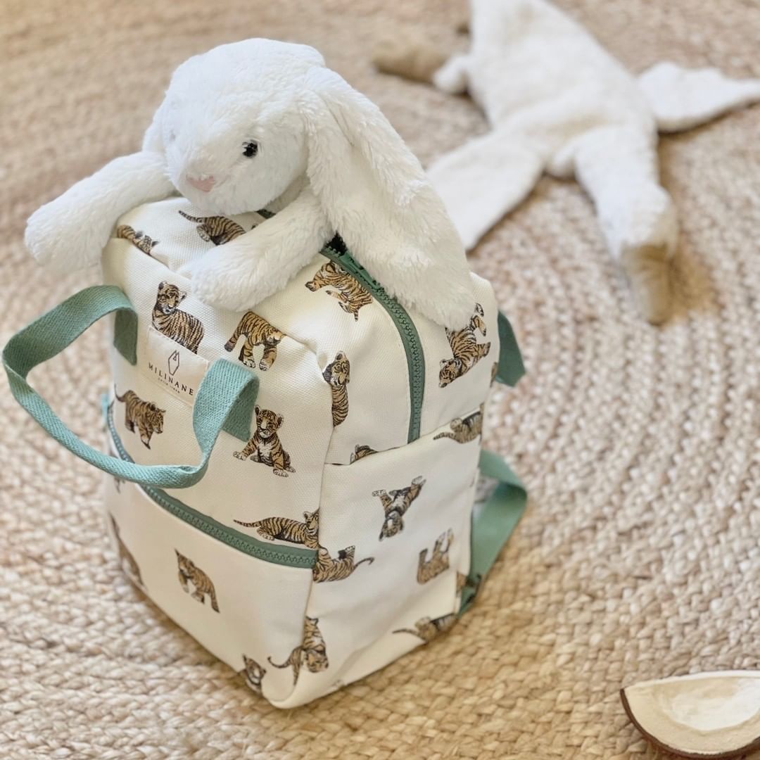 Egyedi gyerek hátizsák tigris mintával - állítható pánttal - pippadu