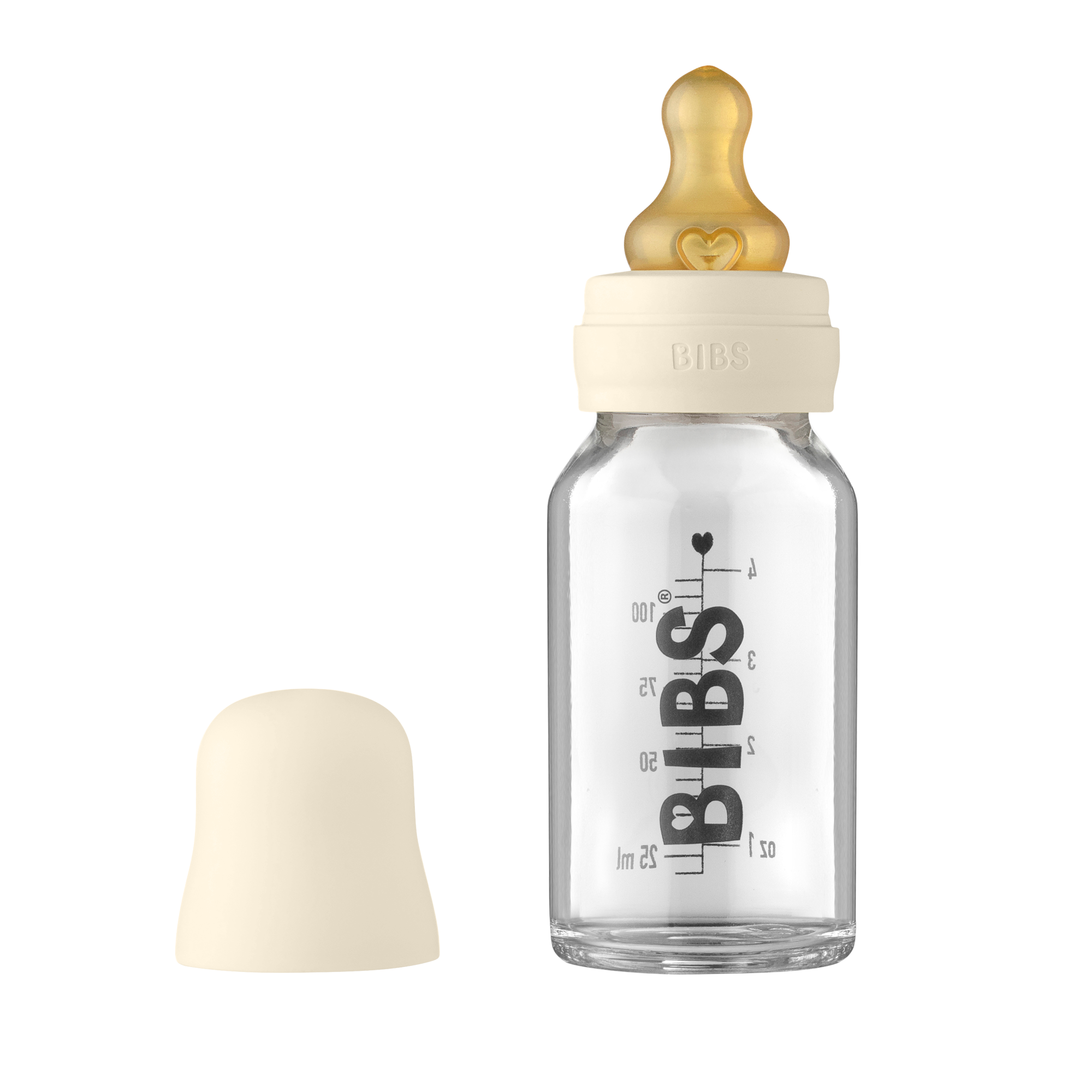 BIBS cumisüveg szett krémfehér színben - 110 ml - pippadu