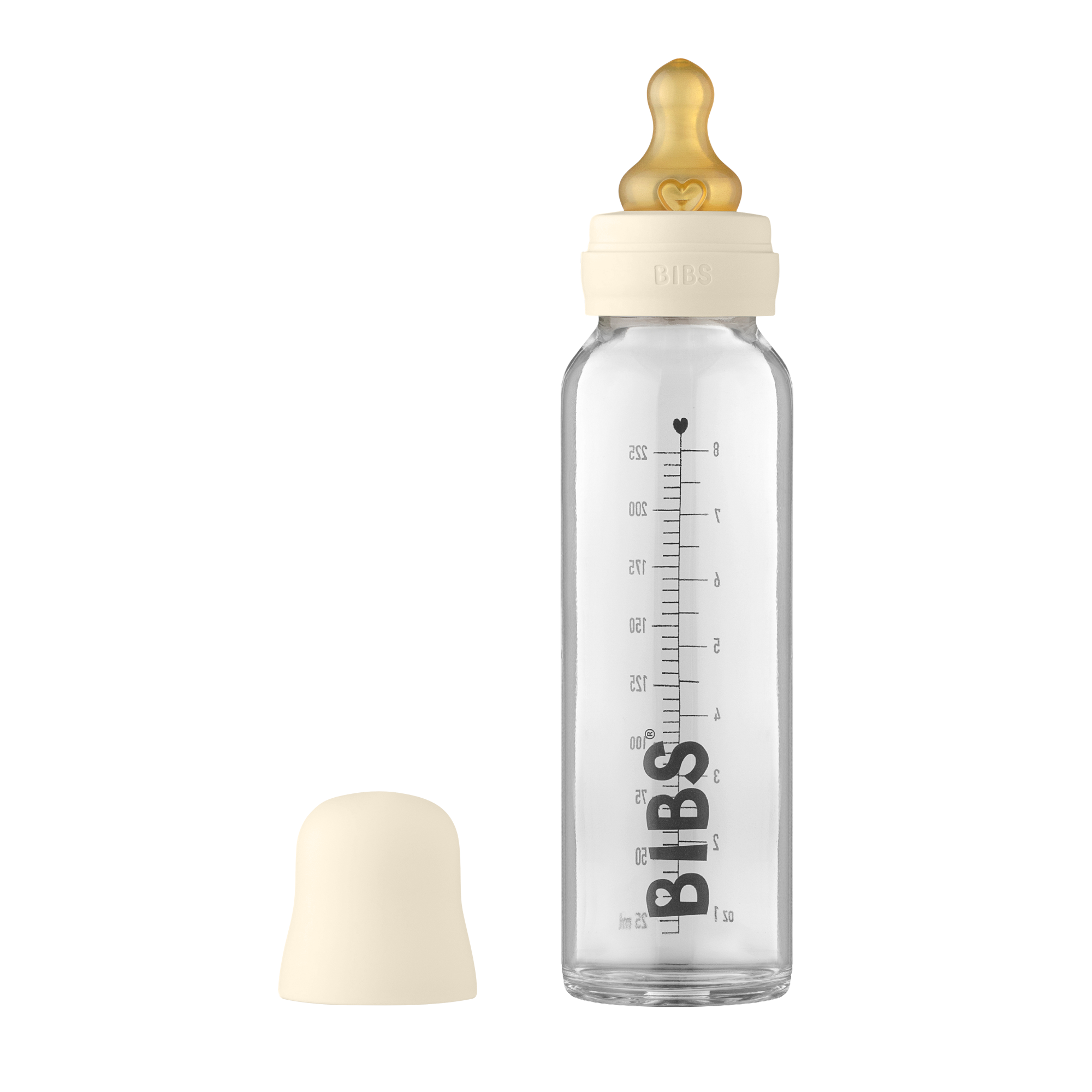 BIBS cumisüveg szett krémfehér színben - 225 ml - pippadu