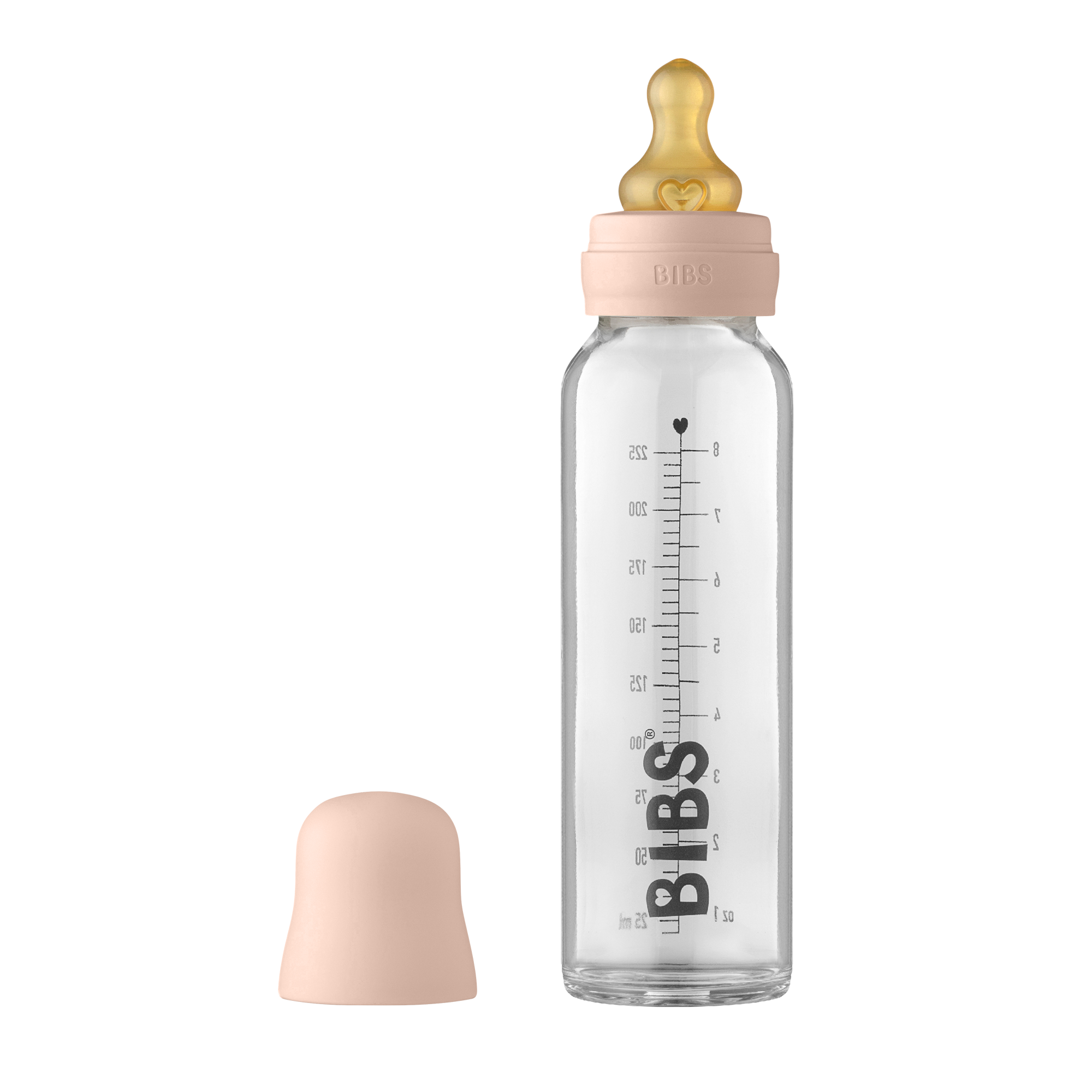 BIBS cumisüveg szett - púderrózsaszín, 225 ml - pippadu