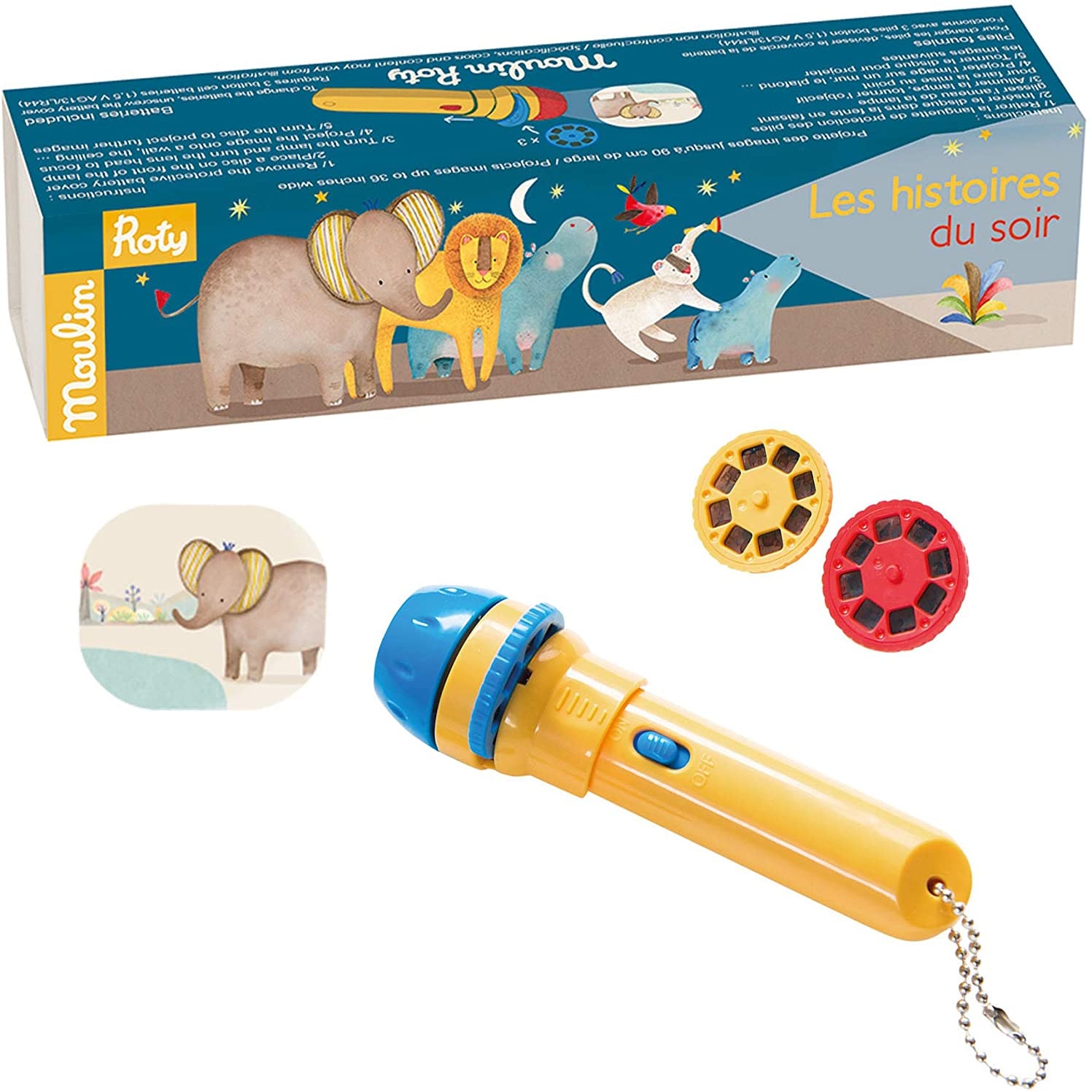 Moulin Roty - Meselámpa - Pádám - pippadu - mesevetítő lámpa, játékos fejlesztés