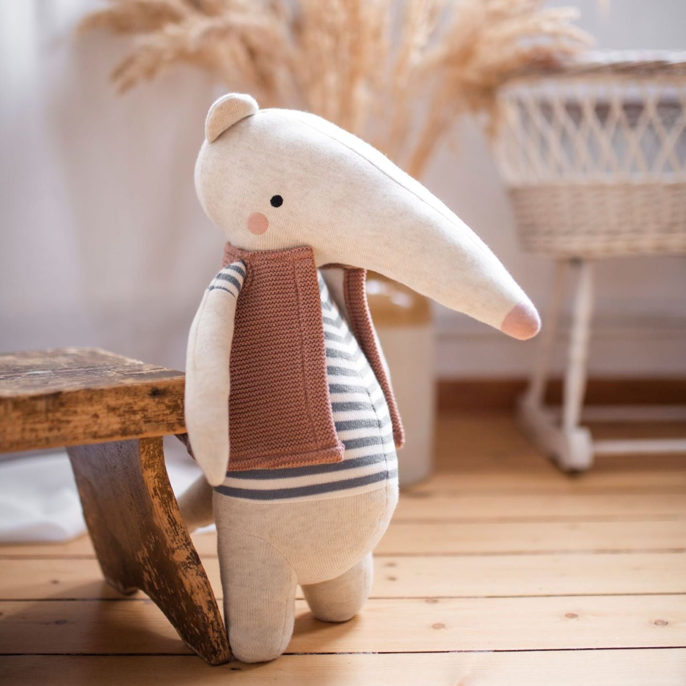 Plüss játék - hangyász - Juri - Ava und Yves márka - pippadu - gyerekjáték