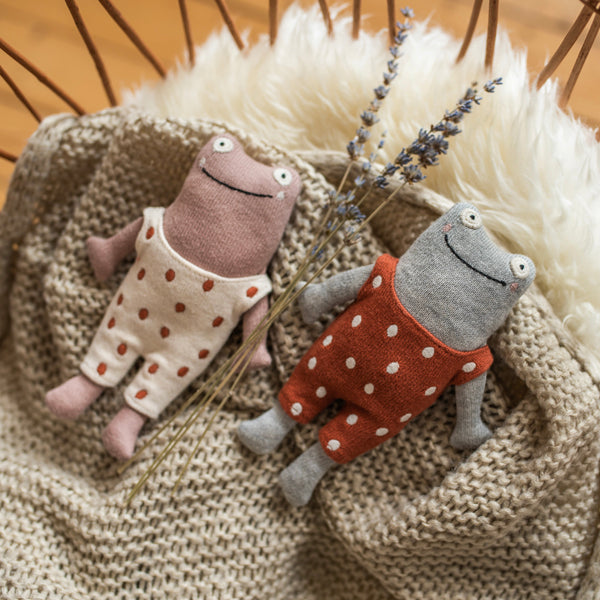 Plüss csörgő - rózsaszín béka - pippadu