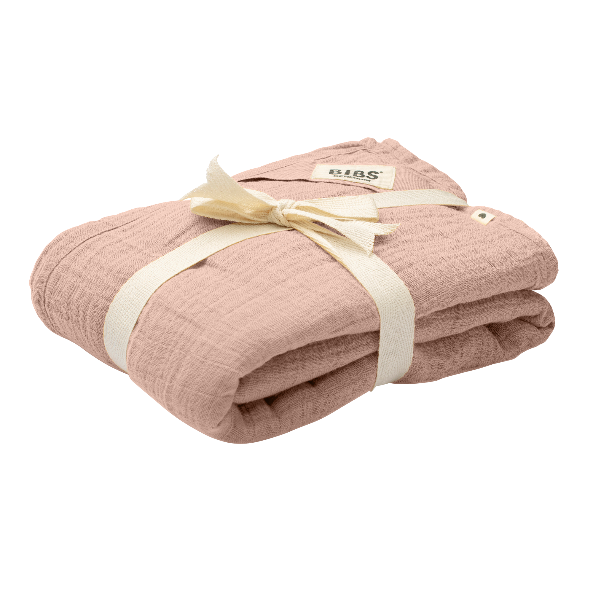 BIBS muszlin pólya - púderrózsaszín - pippadu