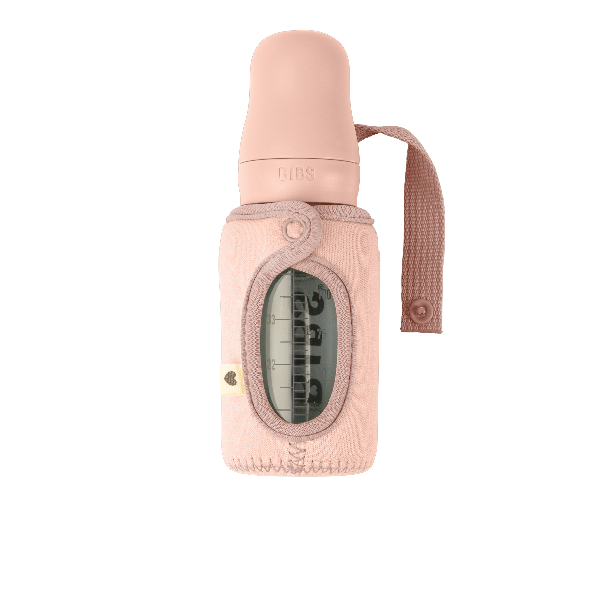 BIBS cumisüveg tartó púderrózsaszín színben üveg cumiüveghez - pippadu