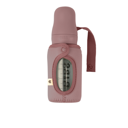 BIBS cumisüveg melegen tartó védőtokban mackó színben - pippadu