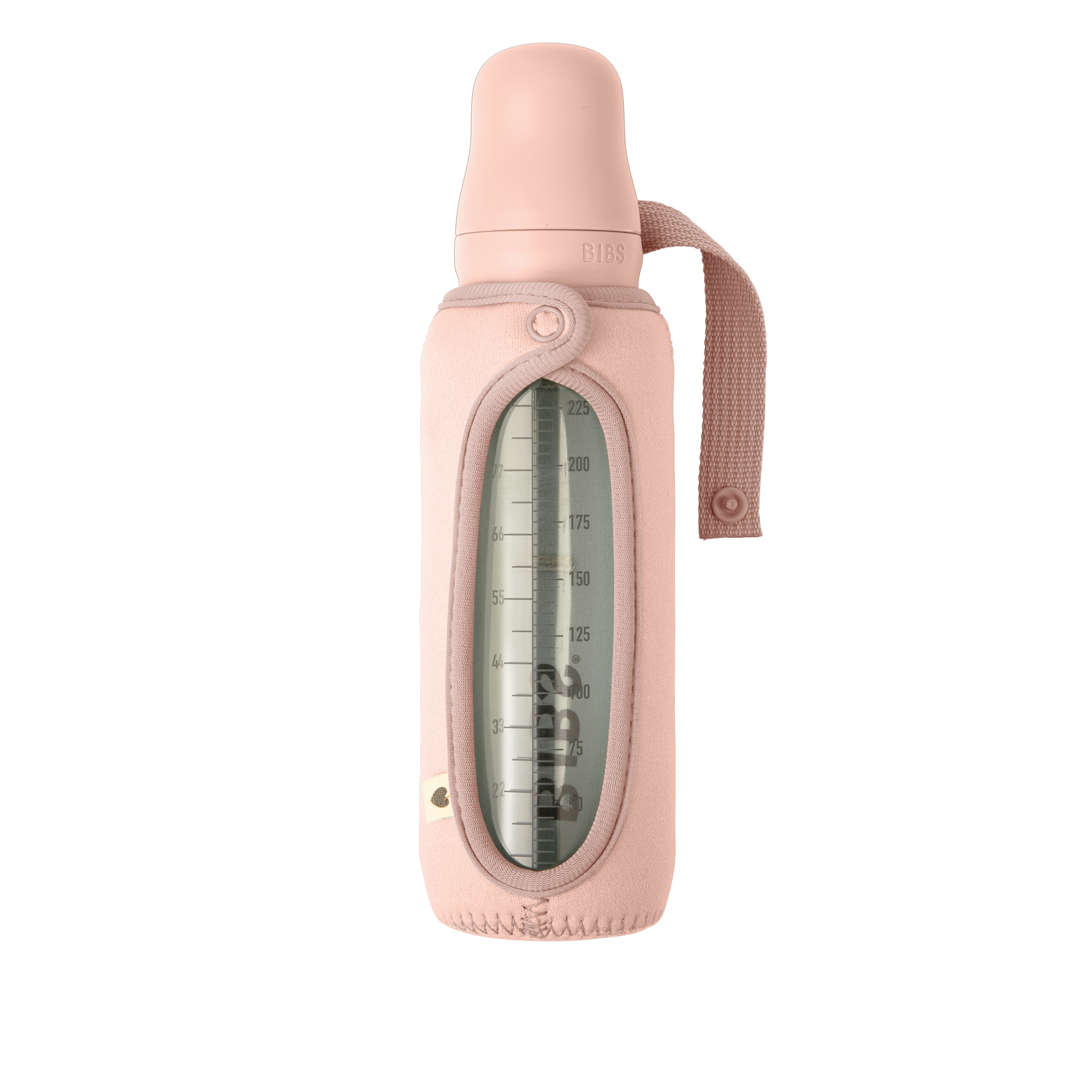 BIBS üveg cumisveghez készült melegen tartó és védő cumisüveg tok púderrózsaszín színben - pippadu