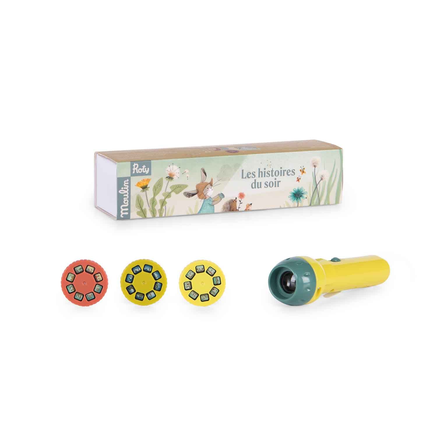 Mesevetítő lámpa a Moulin Roty márkától - A három kisnyuszi - pippadu