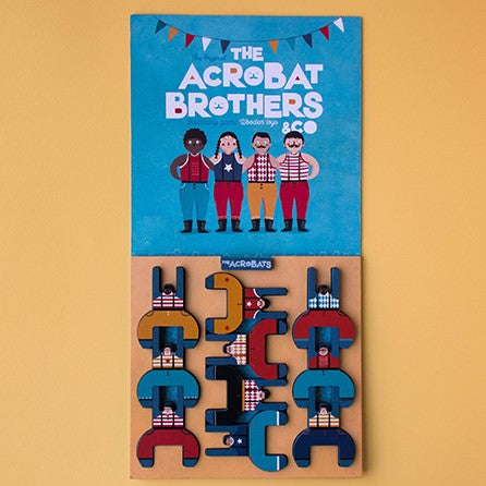 AkrobaTesók ügyességi, fából készült, fejlesztő játék gyerekeknek - Londji márka - pippadu