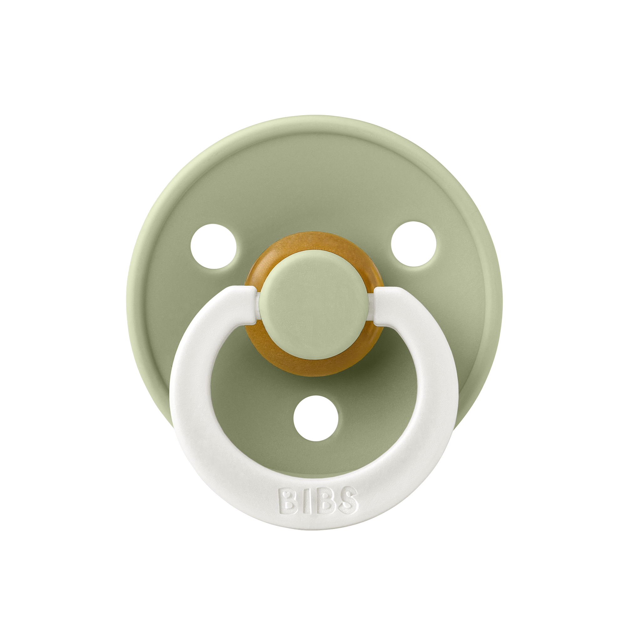 BIBS Colour esti zsálya cumi - natúrkaucsuk cumifejjel - pippadu