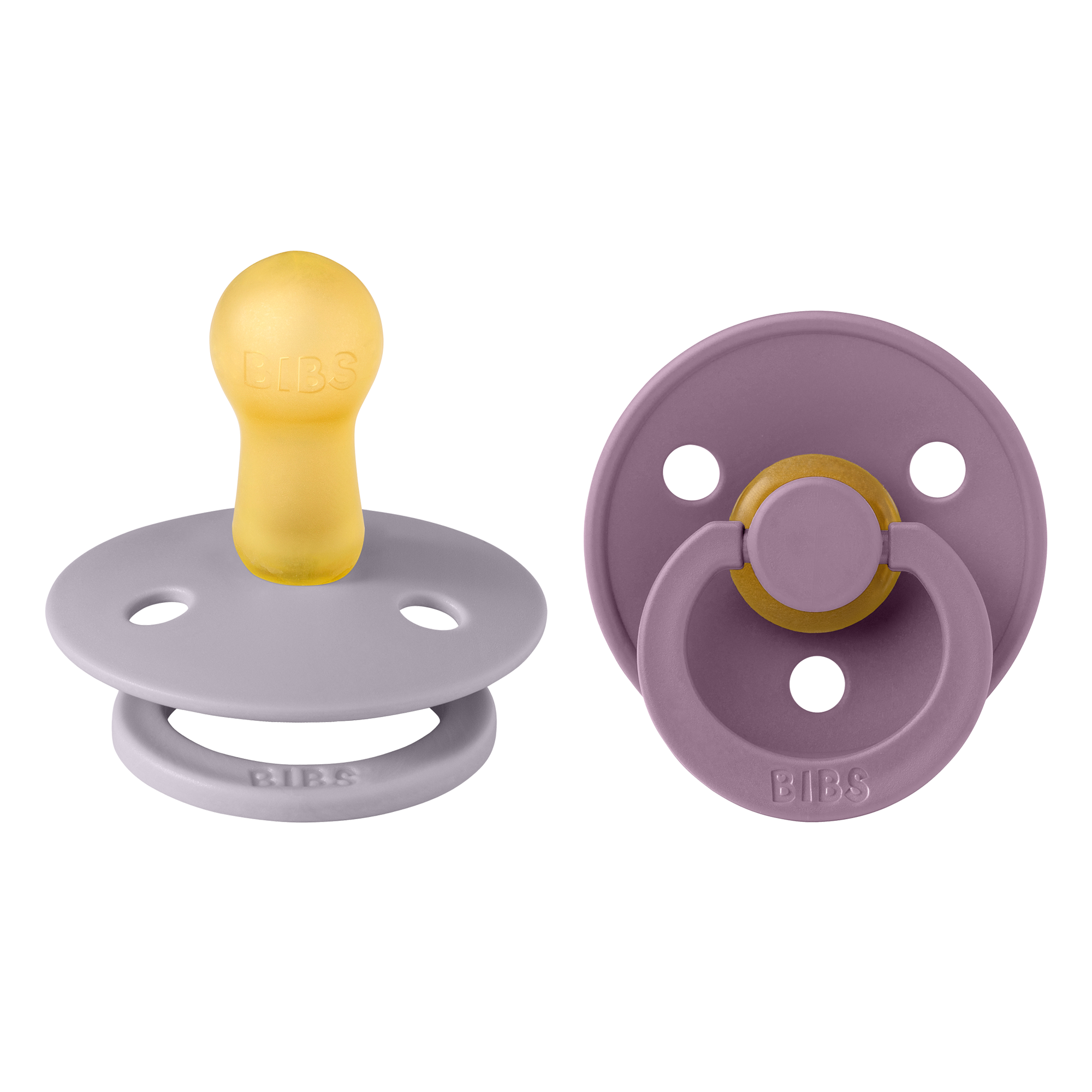 BIBS Colour cumik pasztellszürke és mályva színben hat hónapos kortól - www.pippadu.hu