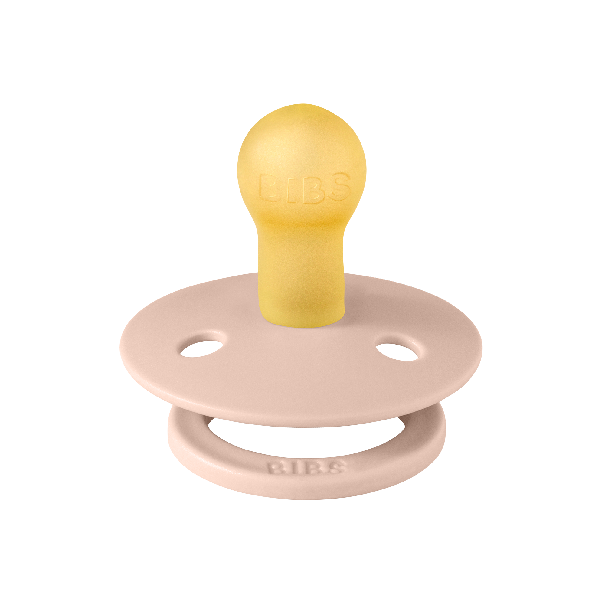 BIBS Colour púderrózsaszín cumi natúrkaucsuk cumifejjel szettben - pippadu