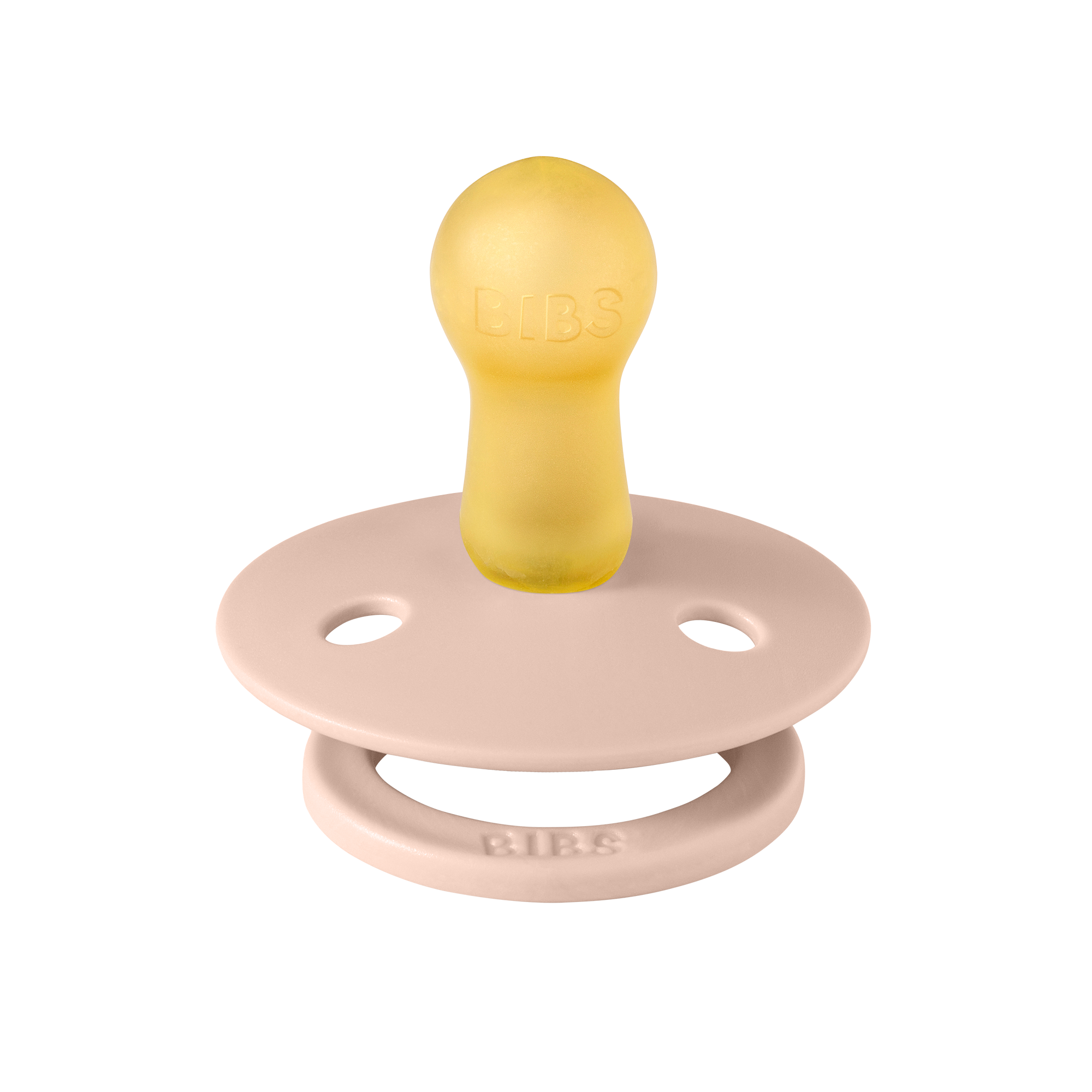 BIBS púderrózsaszín cumi natúrkaucsuk cumifejjel szettben - pippadu - 6 hónapos kortól