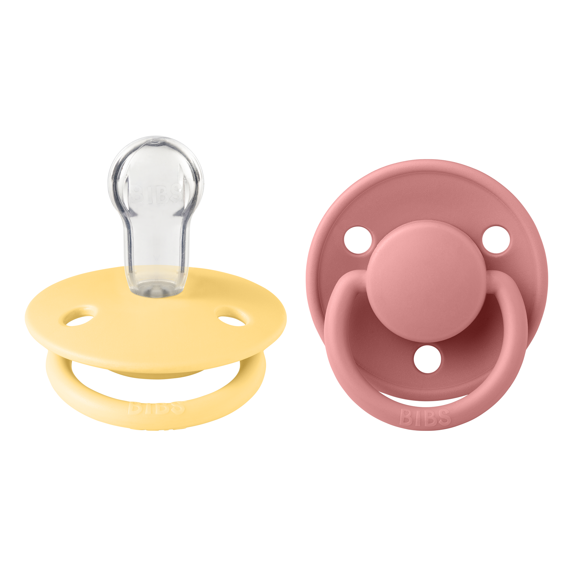 BIBS szilikon cseresznyecumi krémsárga és tearózsa színben - pippadu