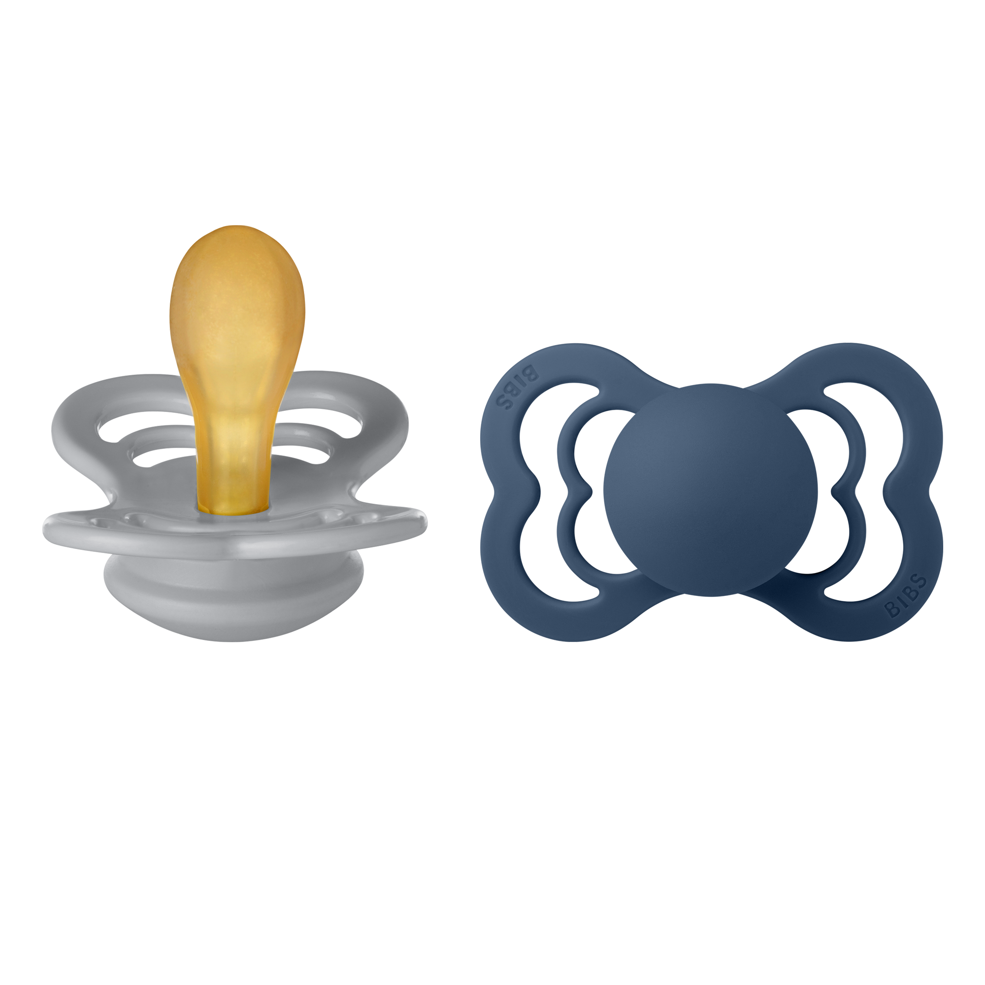 BIBS Supreme cumi 6 hónapos kortól - lapos cumifej, természetes anyagból - pippadu