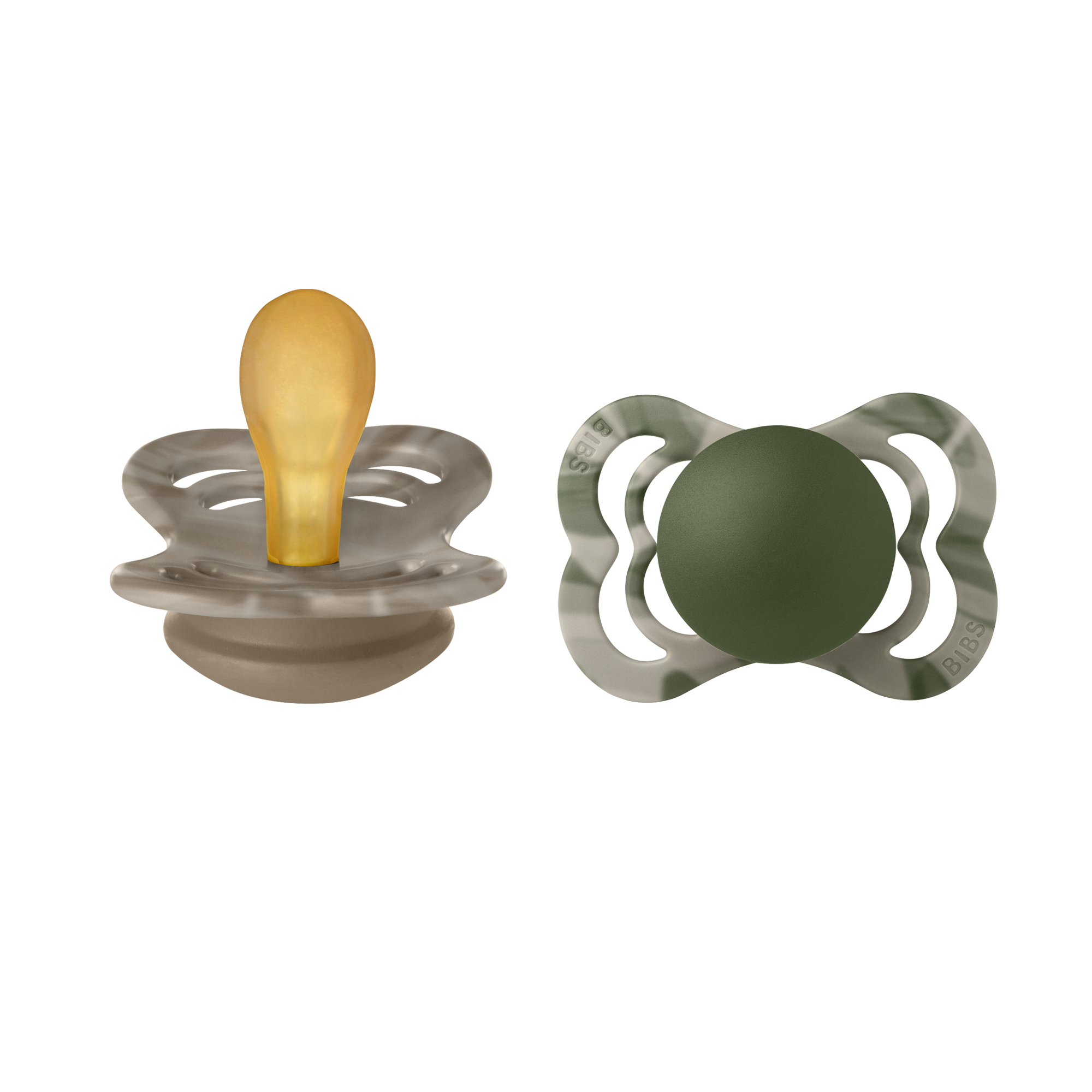 BIBS Supreme Tie Dye Camo kollekció natúrkaucsuk - 1. méret - pippadu