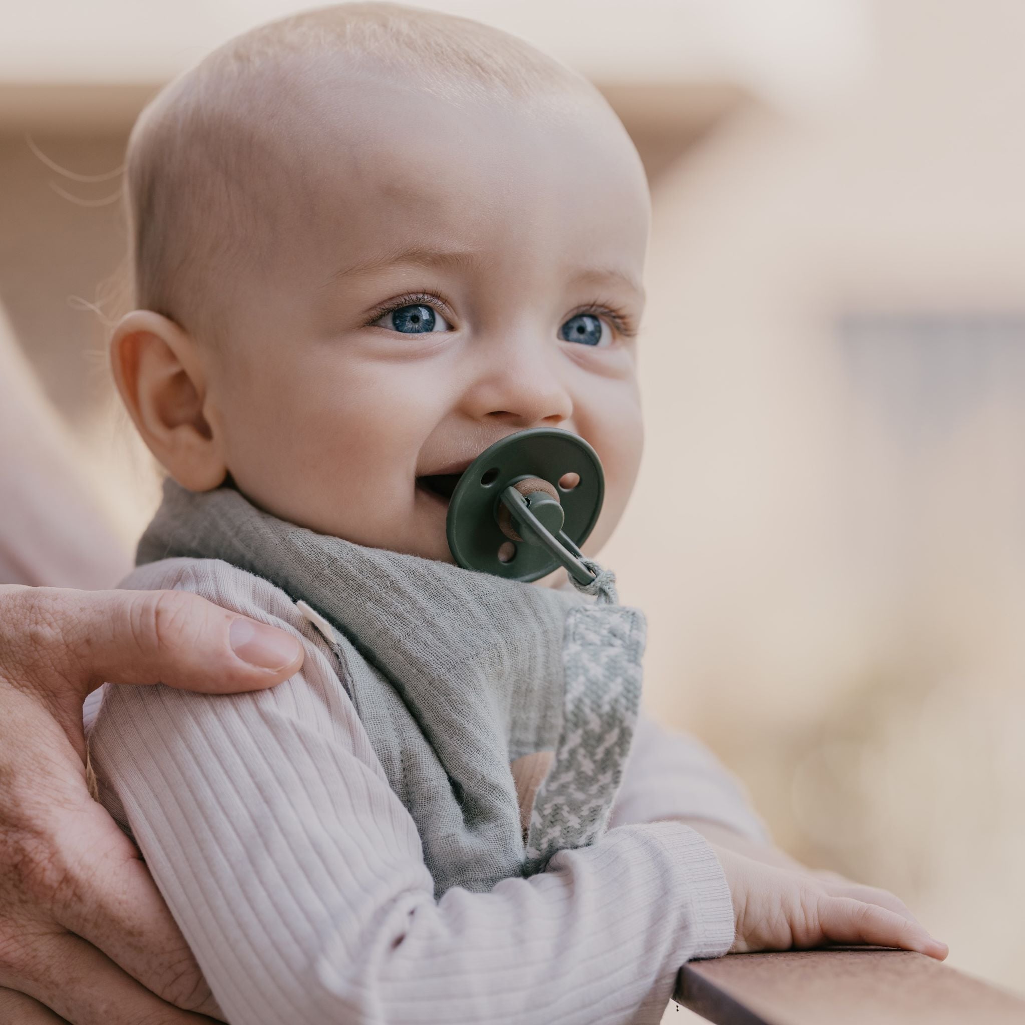 BIBS muszlin nyálkendő - páva színben - pippadu