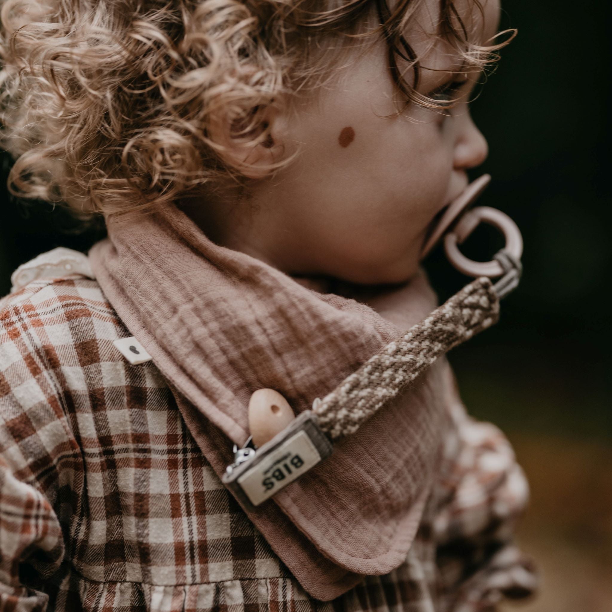 BIBS nyálkendő - púderrózsaszín - pippadu