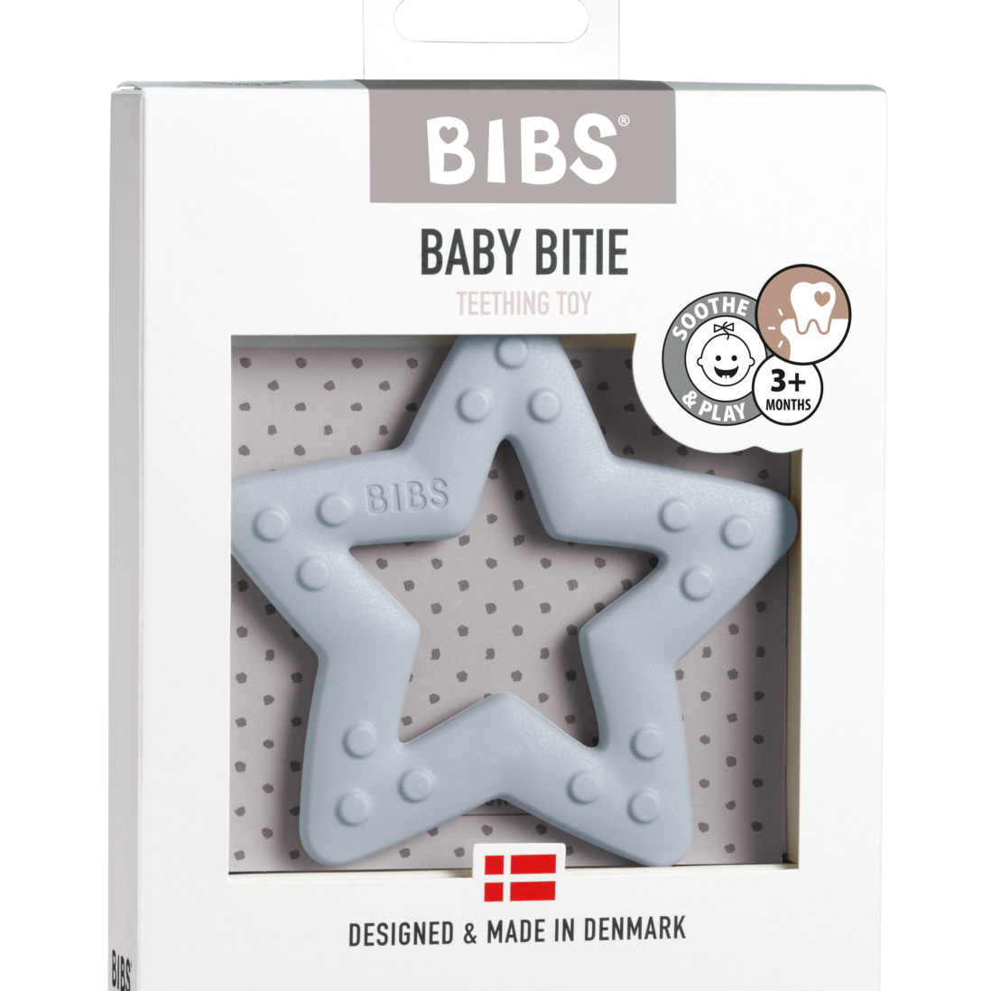Csillag BIBS rágóka - pasztellkék - Pippadu