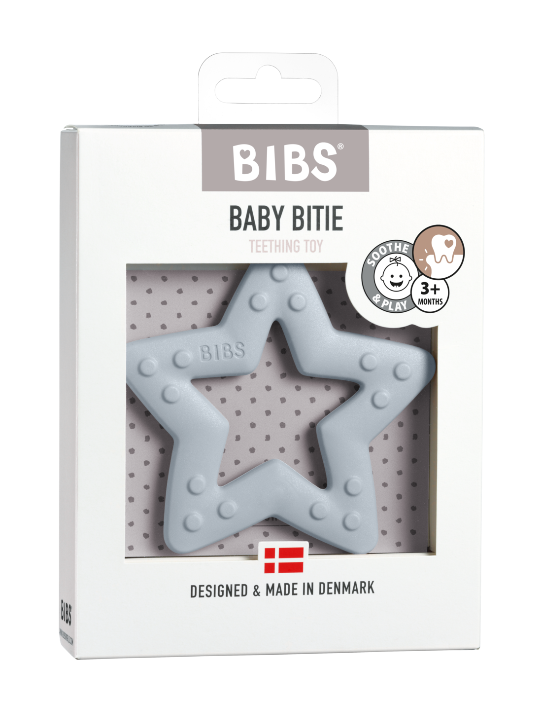 Csillag BIBS rágóka - pasztellkék - Pippadu