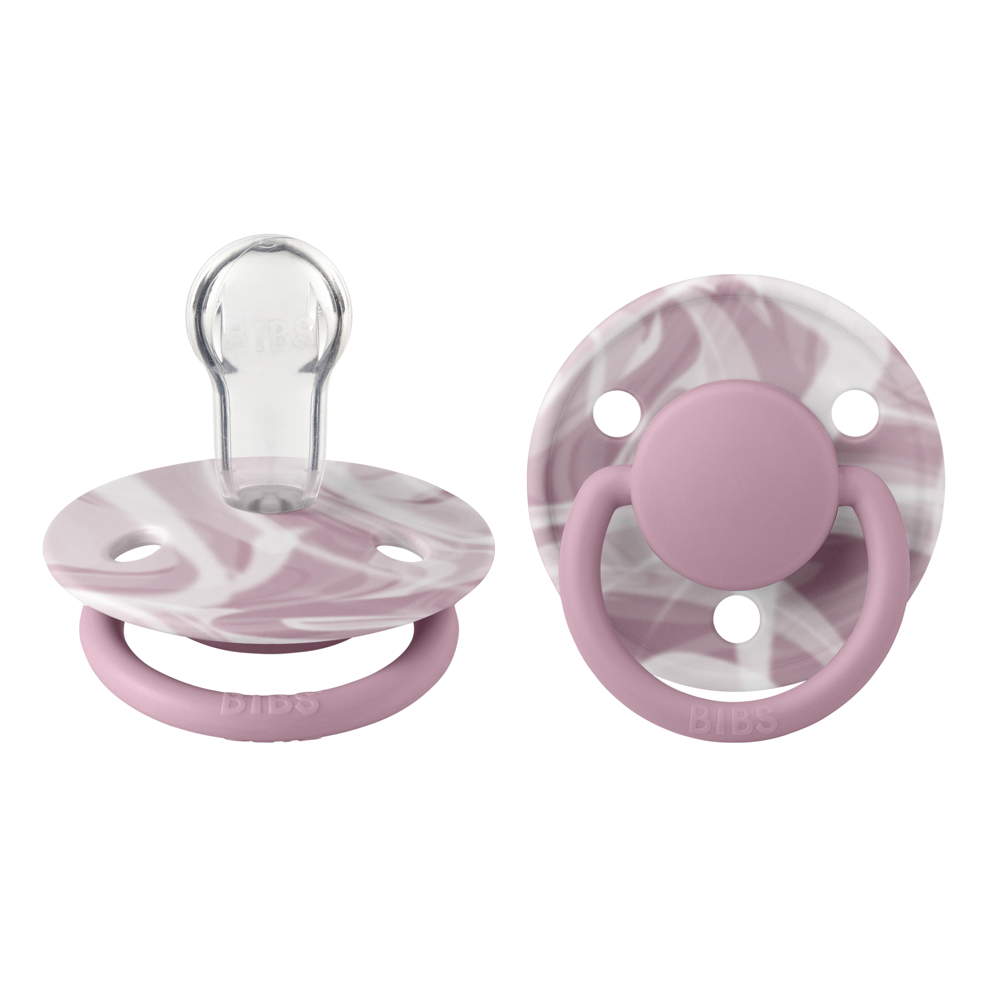 BIBS De Lux Tie Dye cumi - szilikon, cseresznyecumi - egyméret, hanga színben - www.pippadu.hu