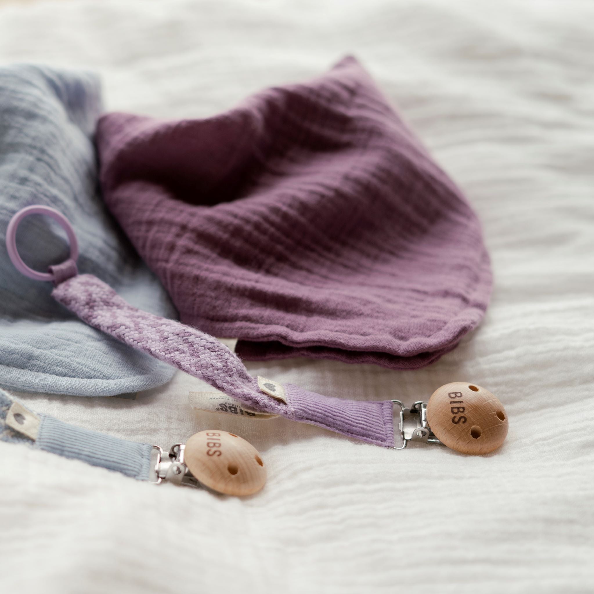 BIBS pamut cumilánc viola-mályva színben - pippadu.hu