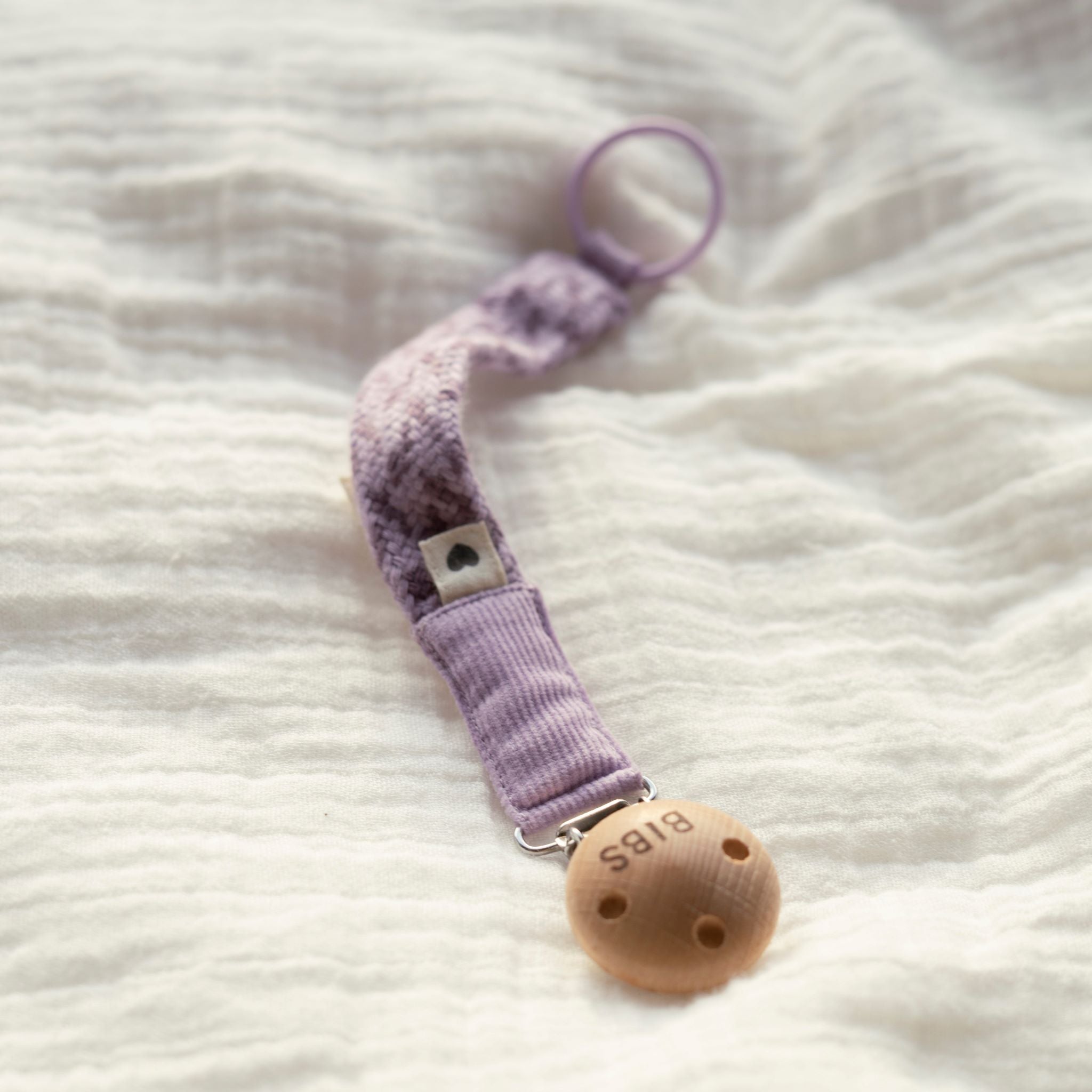 Viola és mályva színben - BIBS pamut cumilánc - pippadu