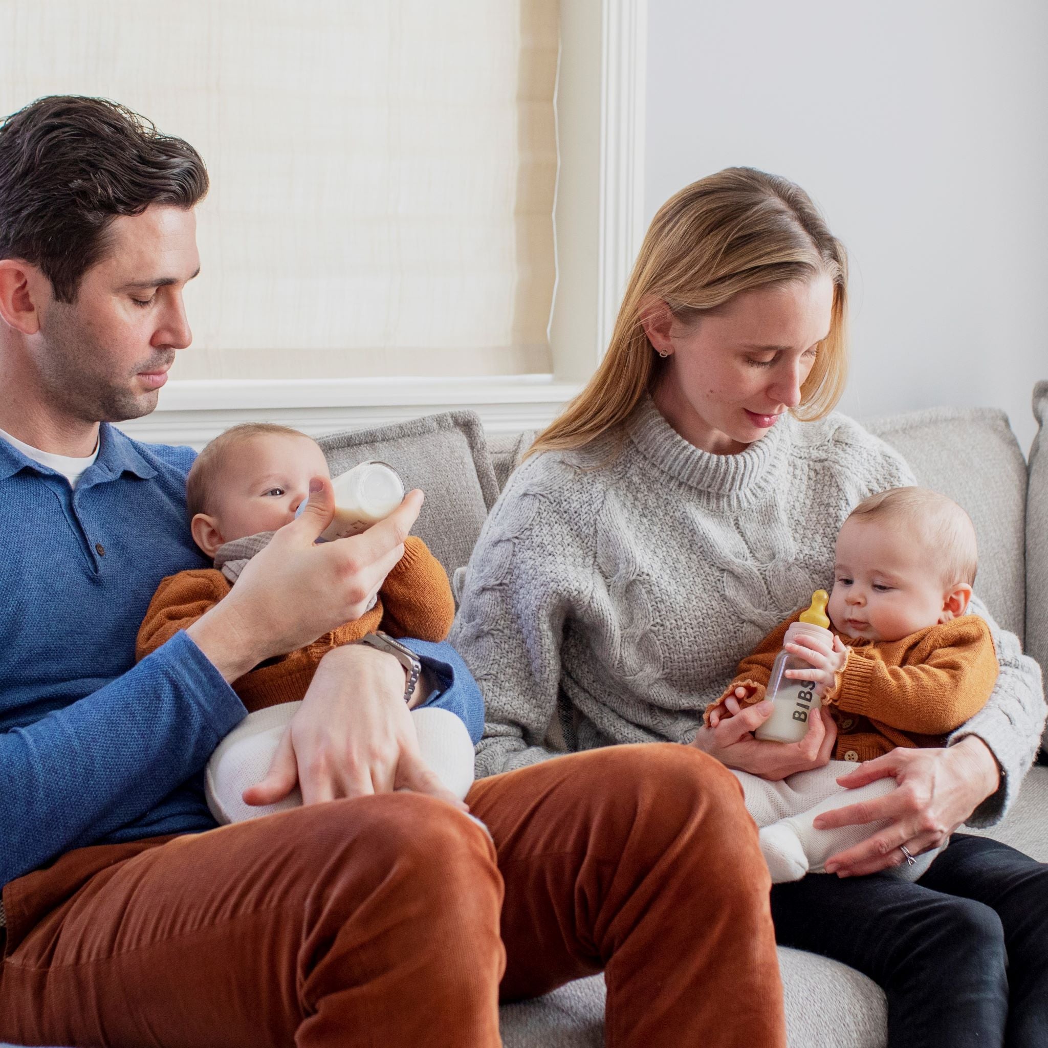 BIBS cumisüveg üvegből zsálya színben - pippadu