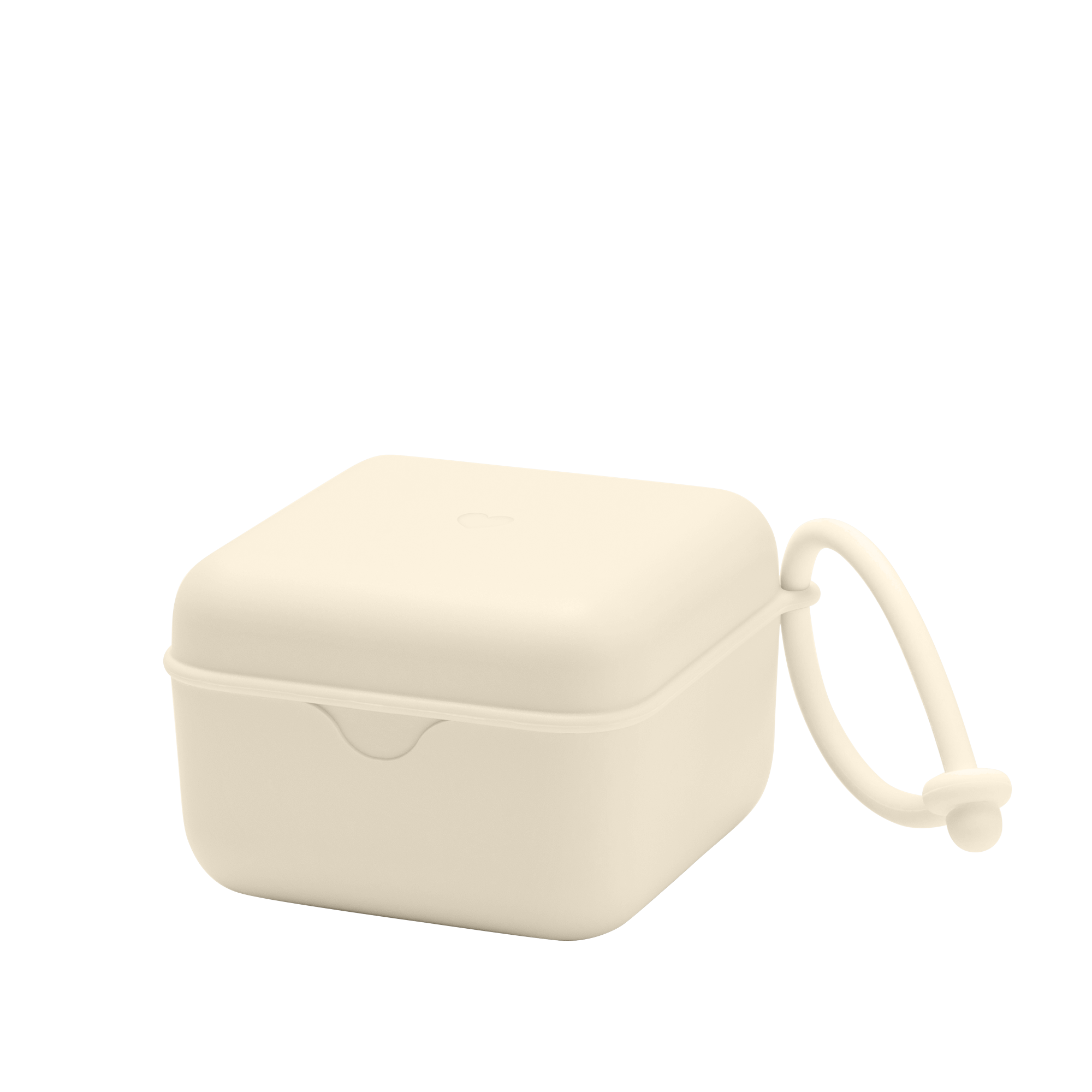 BIBS cumitartó, amiben akár 3 BIBS cumi is belefér - krémfehér - pippadu