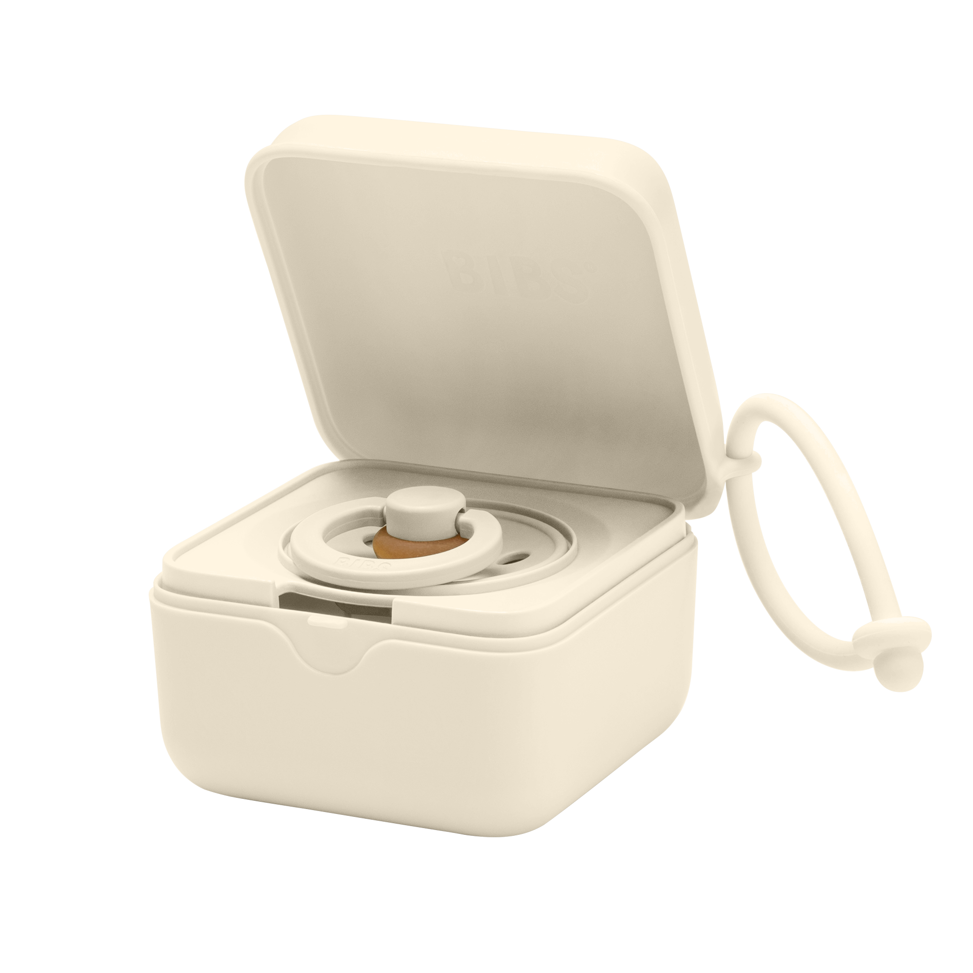 BIBS és Liberty kollekciós cumitartó Eloise virágmintával krémfehér - pippadu