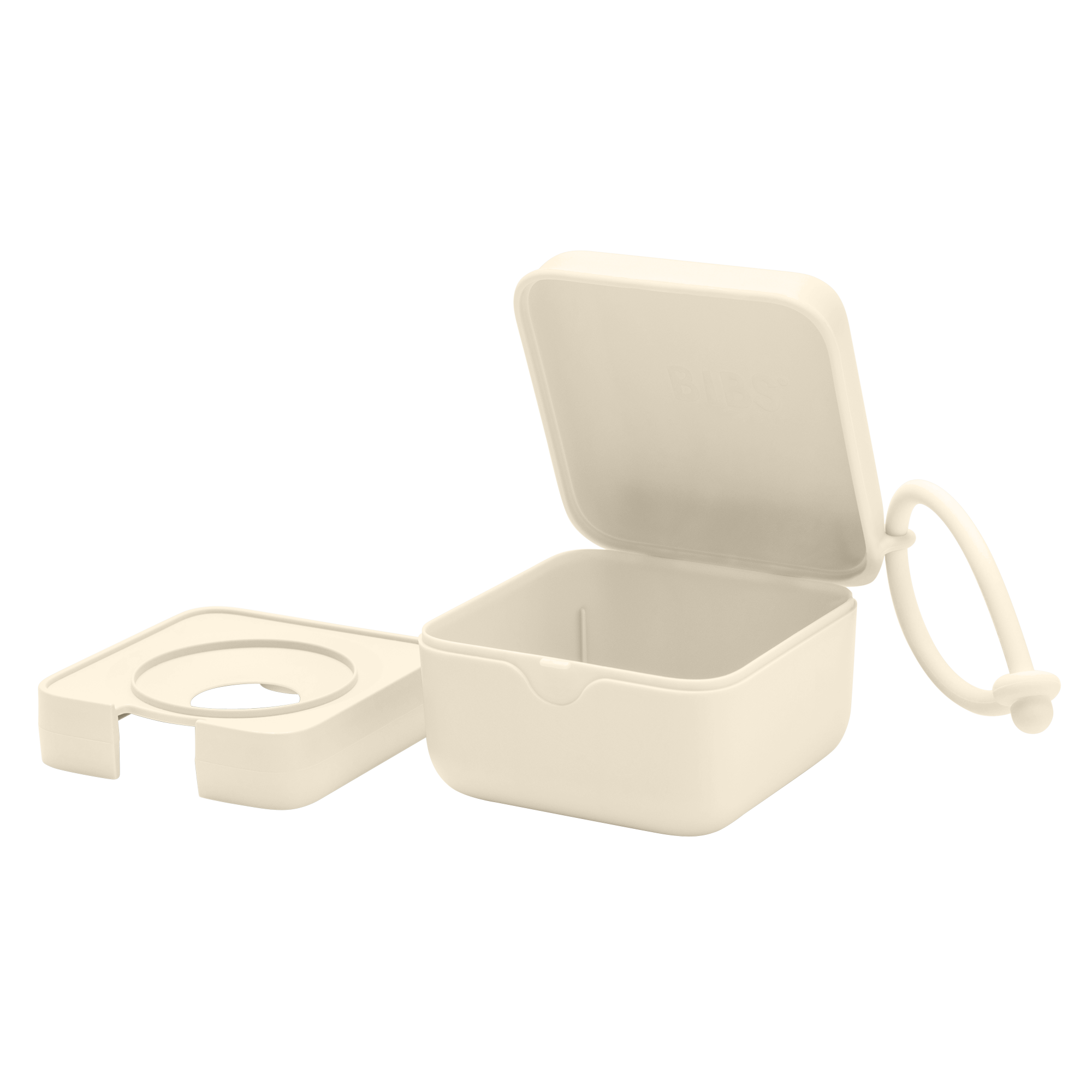 BIBS cumitartó és részei krémfehér színben - környezetbarát alapanyagból - pippadu