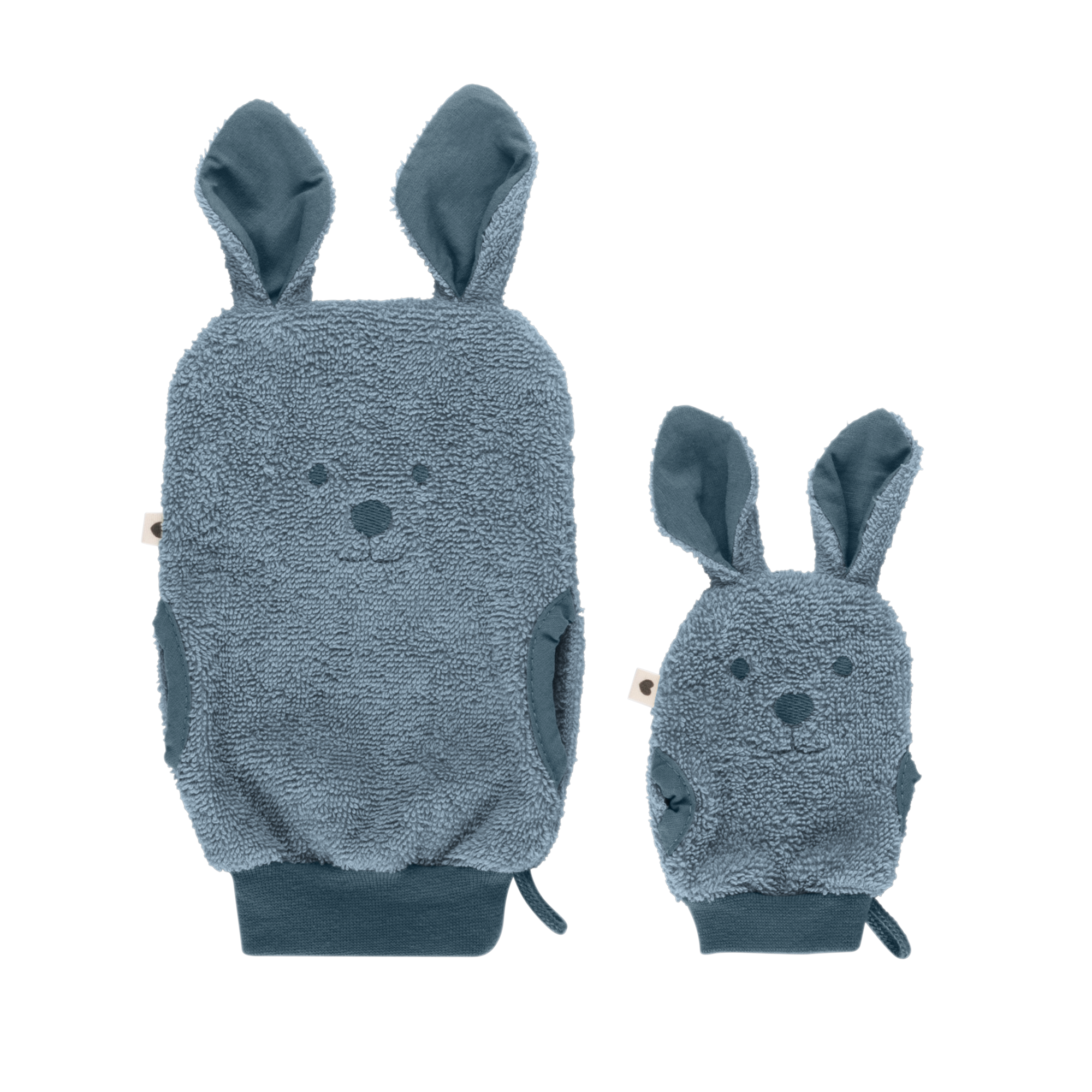 BIBS kengurus fürdőkesztyű szettben babának és mamának - páva színben - pippadu