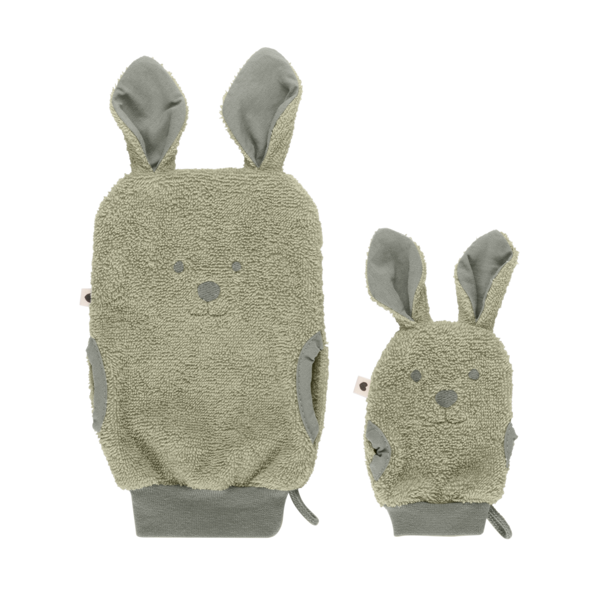 BIBS kengurus fürdőkesztyű szettben - zsálya szín - pippadu