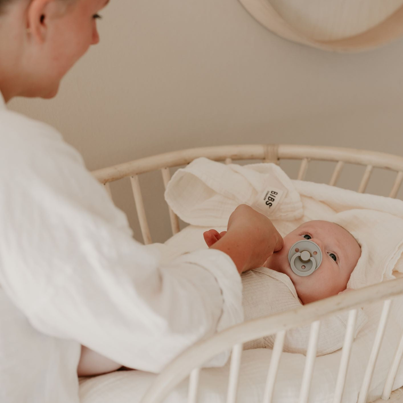 BIBS textilpelenkák - zsálya színben - pamut anyagól - GOTS-minősítésű - pippadu