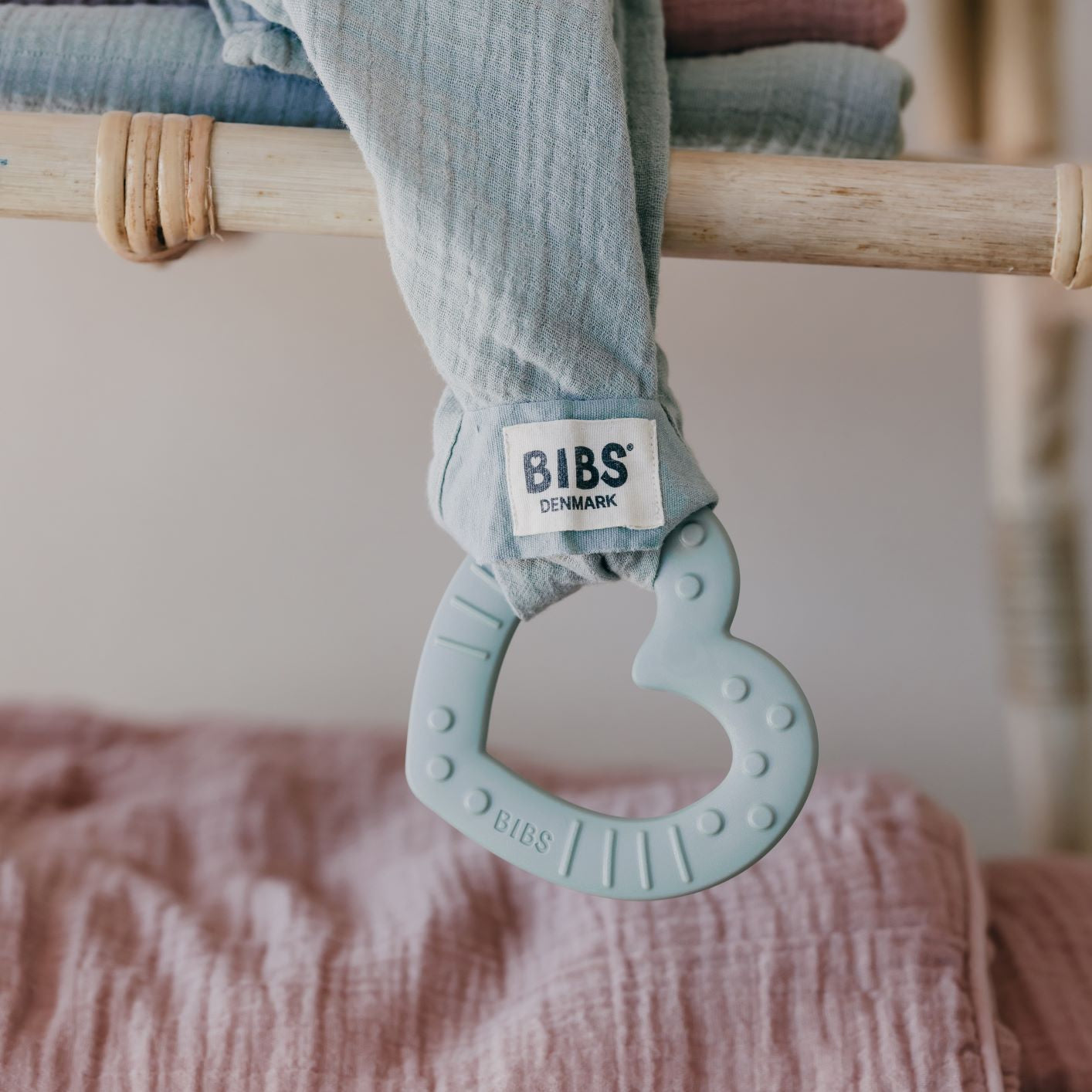 BIBS muszlin pamut textilpelenka - zsálya színben - pippadu