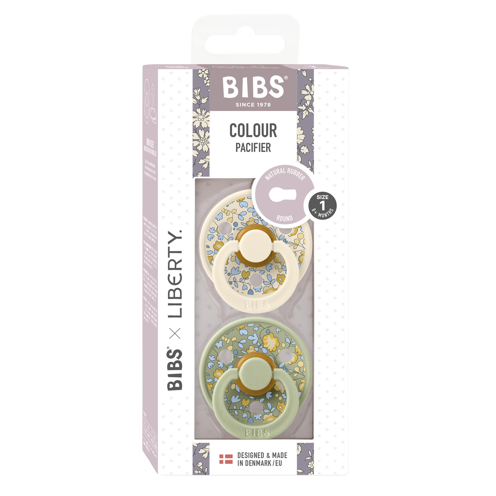 BIBS×LIBERTY Colour Eloise - zsálya mix különlegse csomagolásban - pippadu