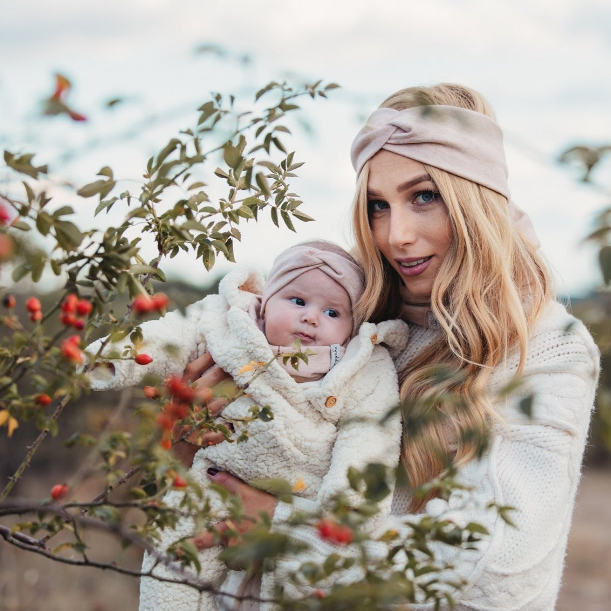 Turbán fejpánt - barack - Pippadu