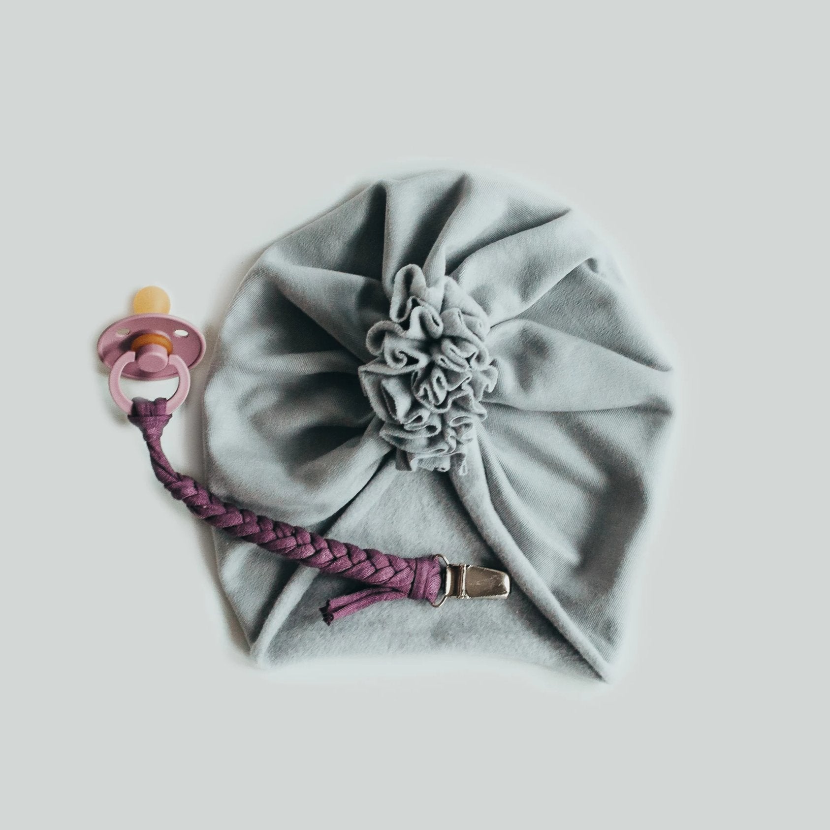 Ezüstszürke turbánka ajándékcsomag - őszi-téli - Pippadu