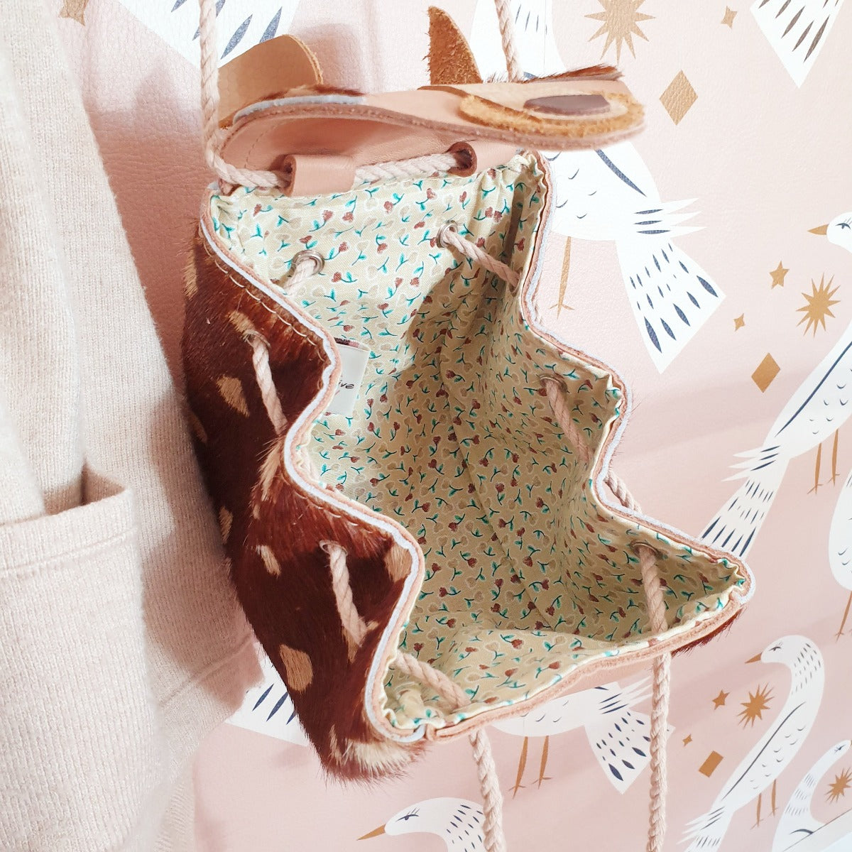 Őzikés batyutáska, gyerek táska, babatáska- Pippadu