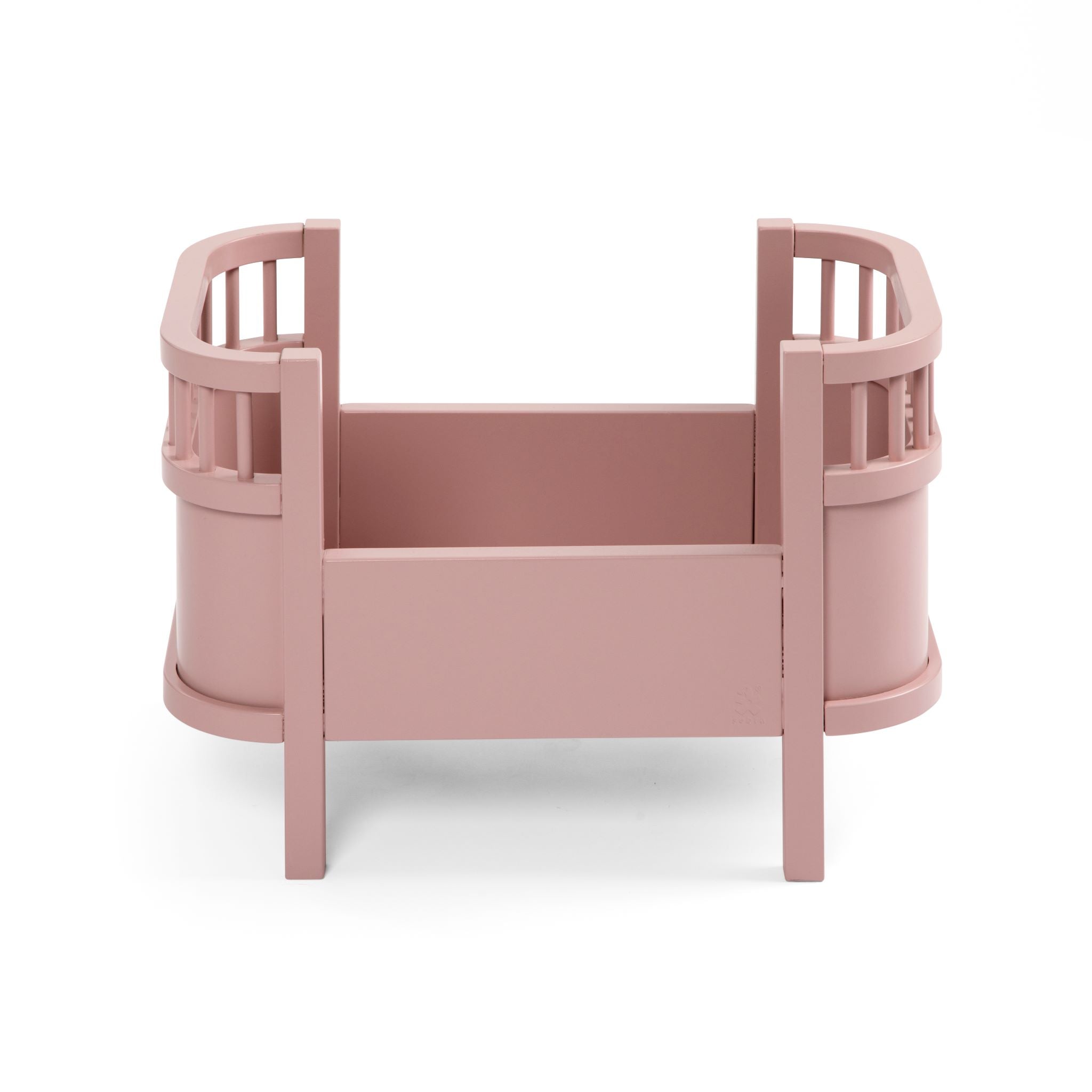 Sebra fa játék babaágy szivaccsal - pippadu - púderrózsaszín színben