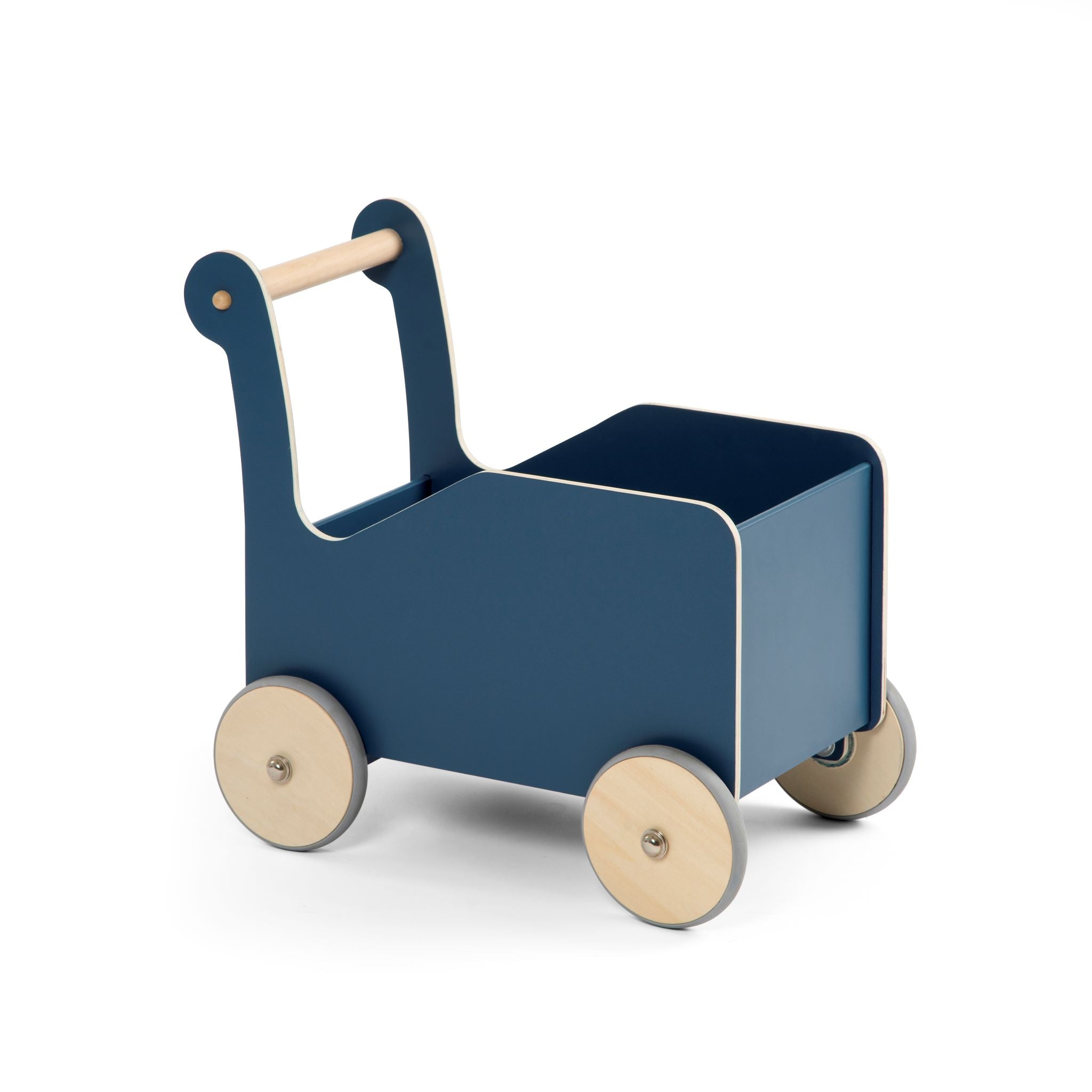 Sebra - Fa játék babakocsi - sötétkék színben a pippadu polcain