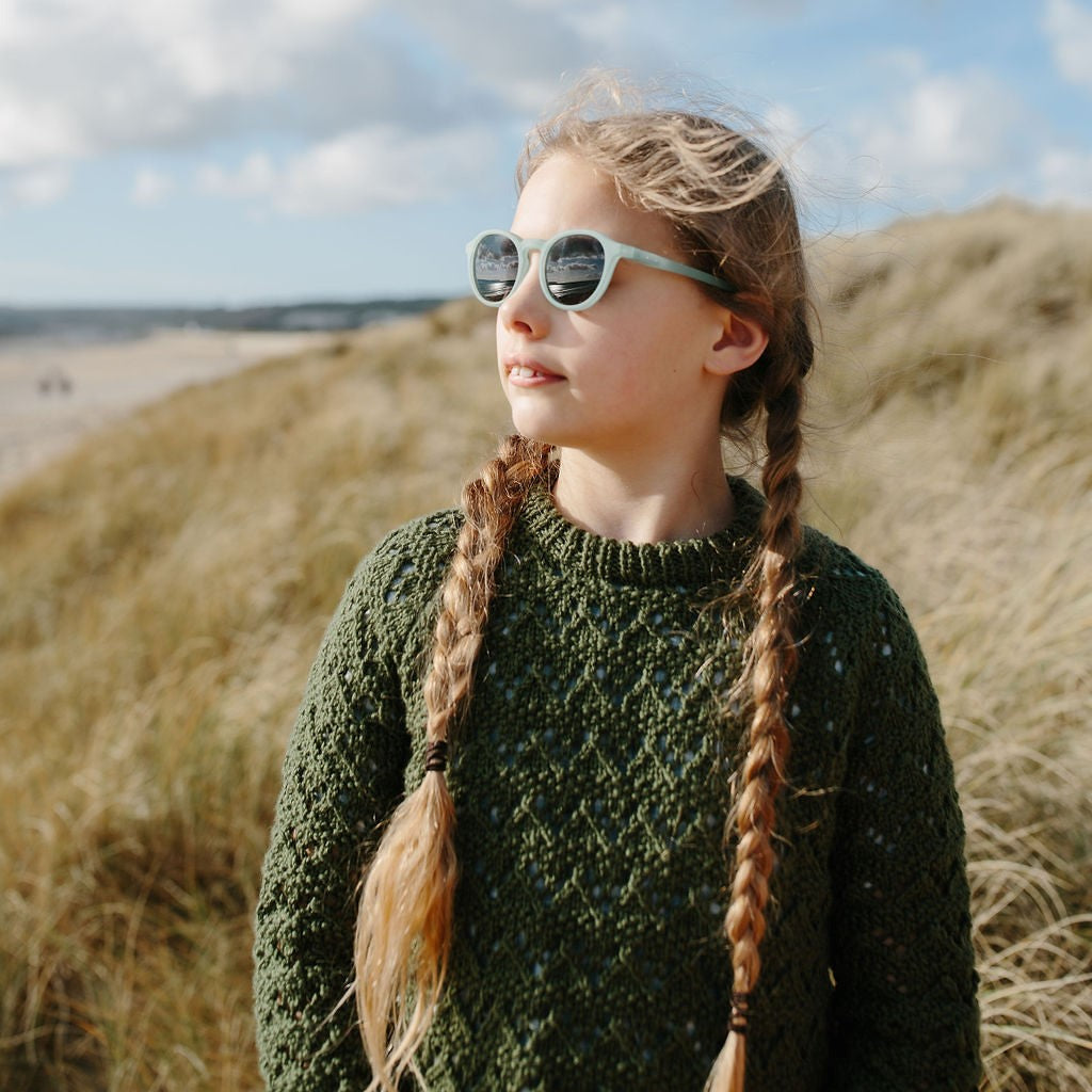 Gyerek napszemüveg rózsaszín szivárvány árnyalatban is - környezetbarát anyagból a Leosun márkától - pippadu