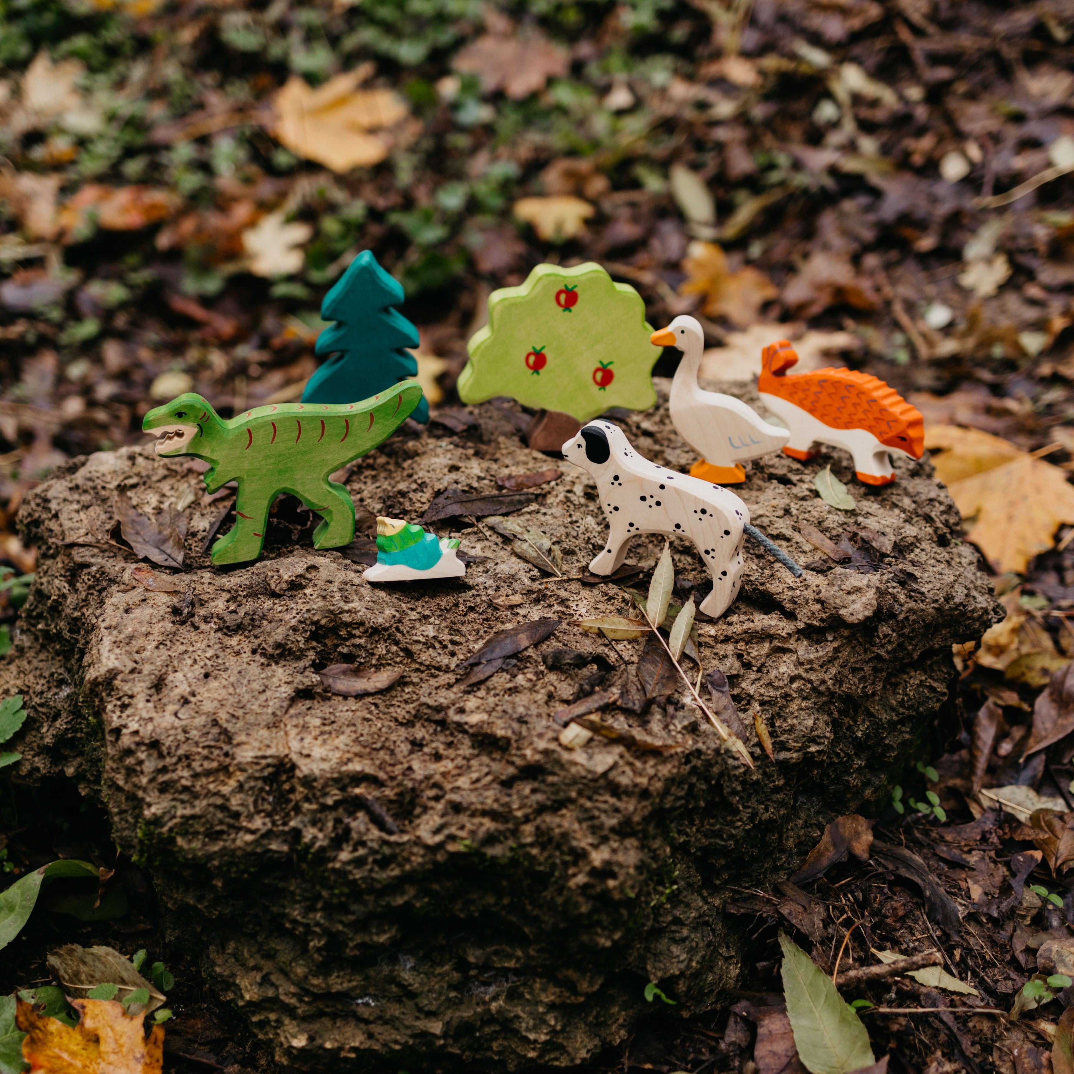 Holztiger fajátékok - dinó, csiga, dalmata - pippadu